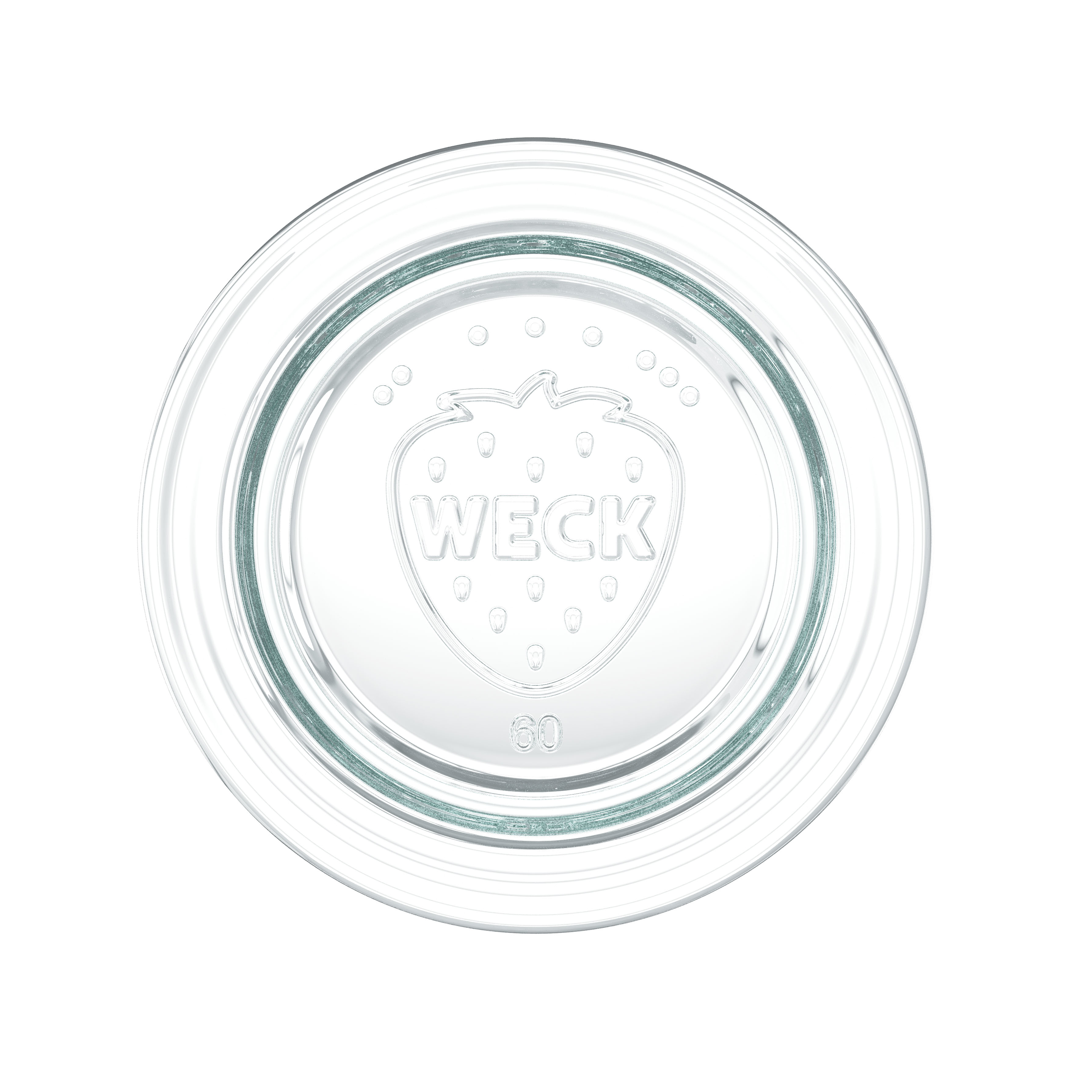6x 220 ml WECK ukrasna tegla sa staklenim poklopcem RR 60