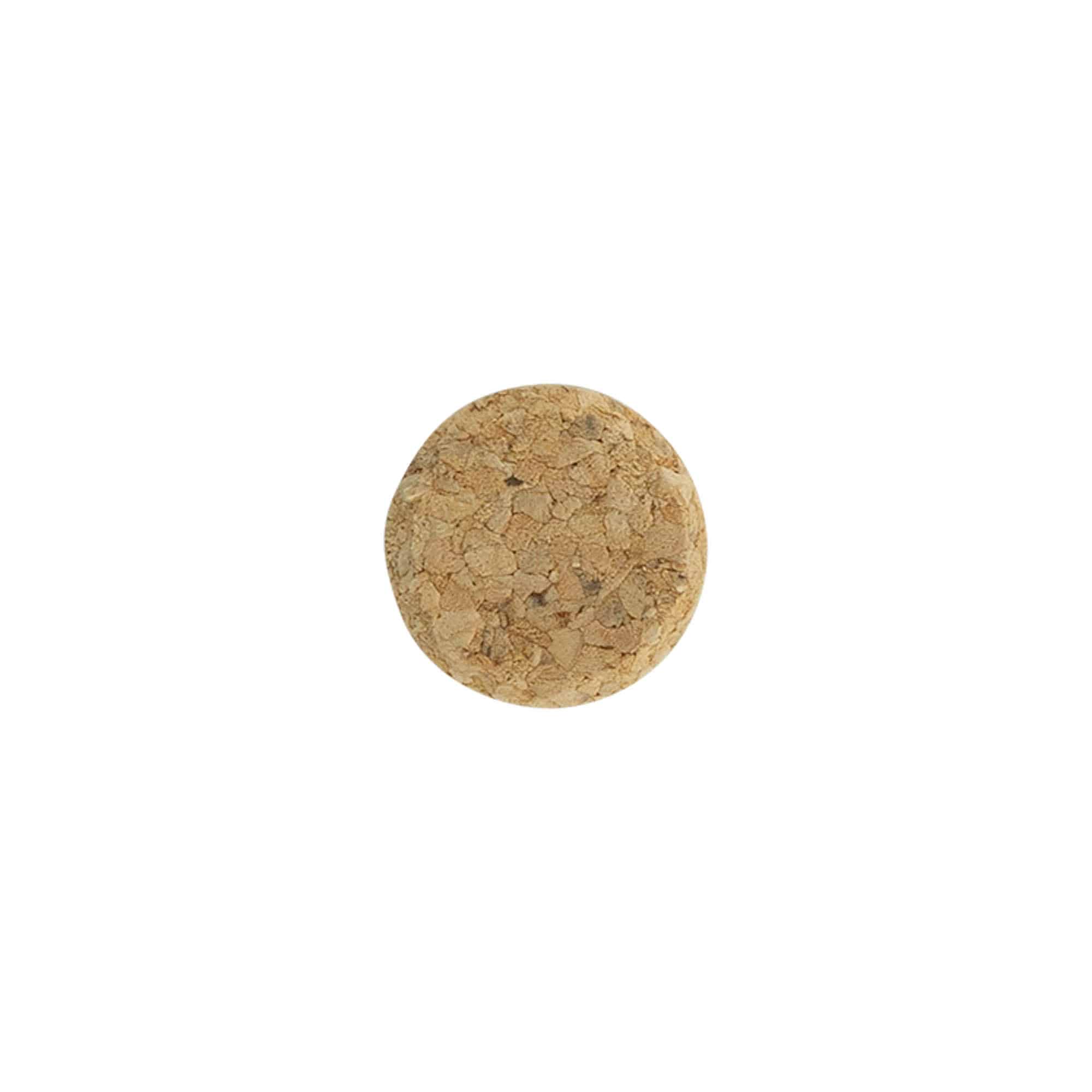Čep za vino 22,5 mm, prešani pluto, bež, za grlo: plutasti