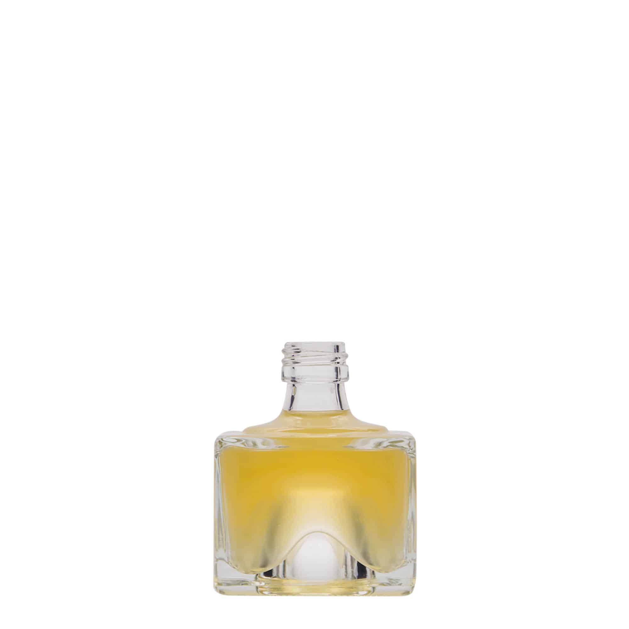 Staklena flaša 40 ml 'Cocolores', kvadratna, otvor: PP 18