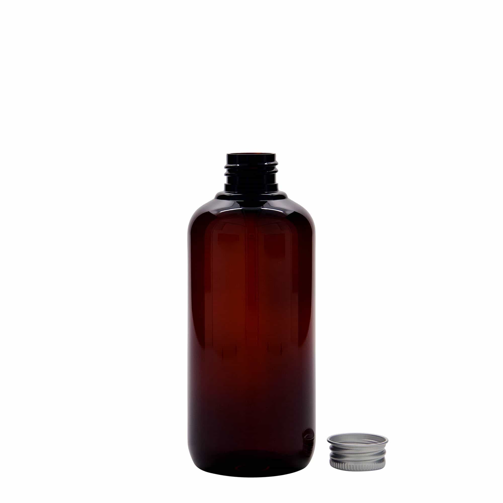 Reciklirajuća plastična flaša 250 ml 'Victor's Best', PCR, smeđa, otvor: 24/410