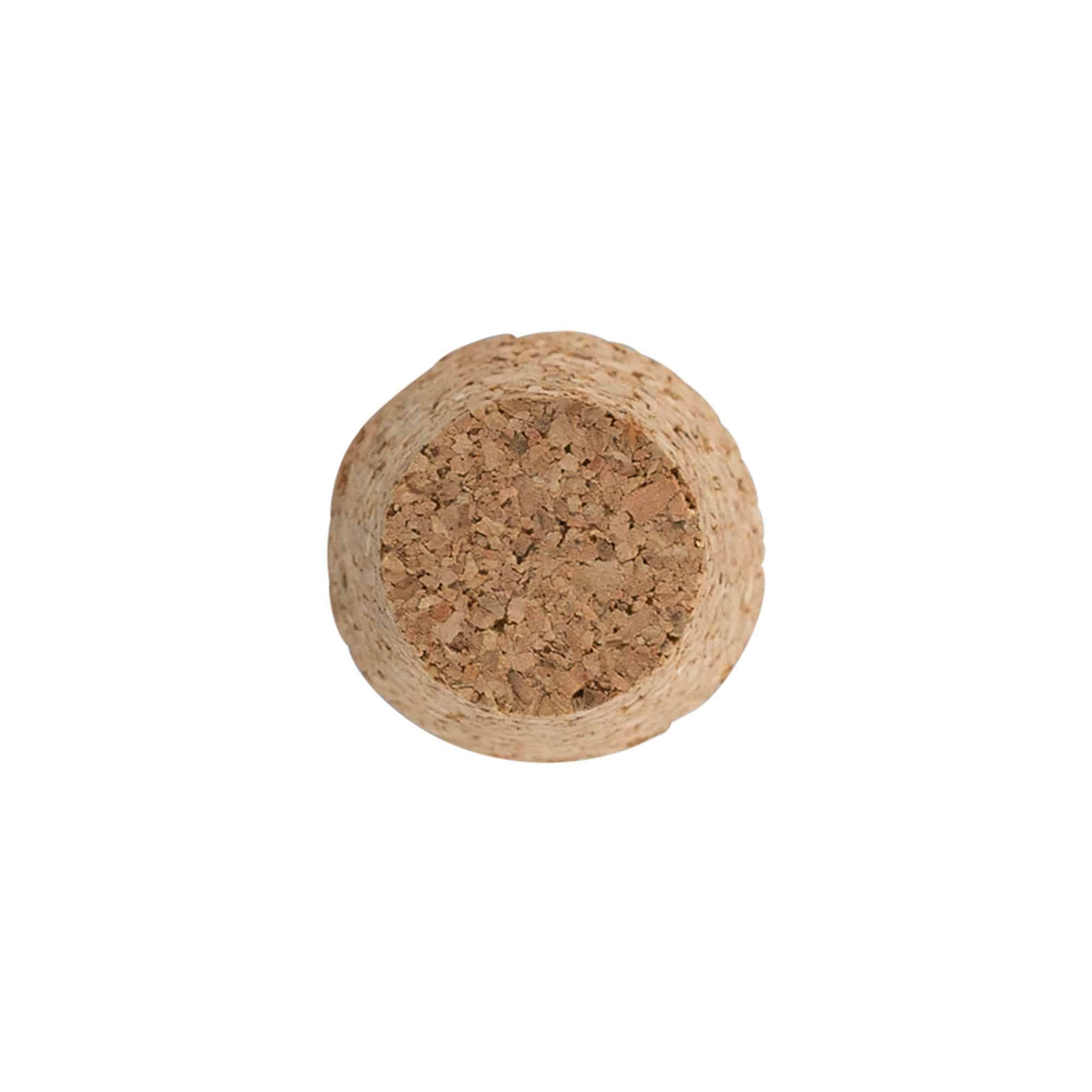 Špicasto pluto 25-35 x 27, prešano pluto, bež, za otvor: Pluto