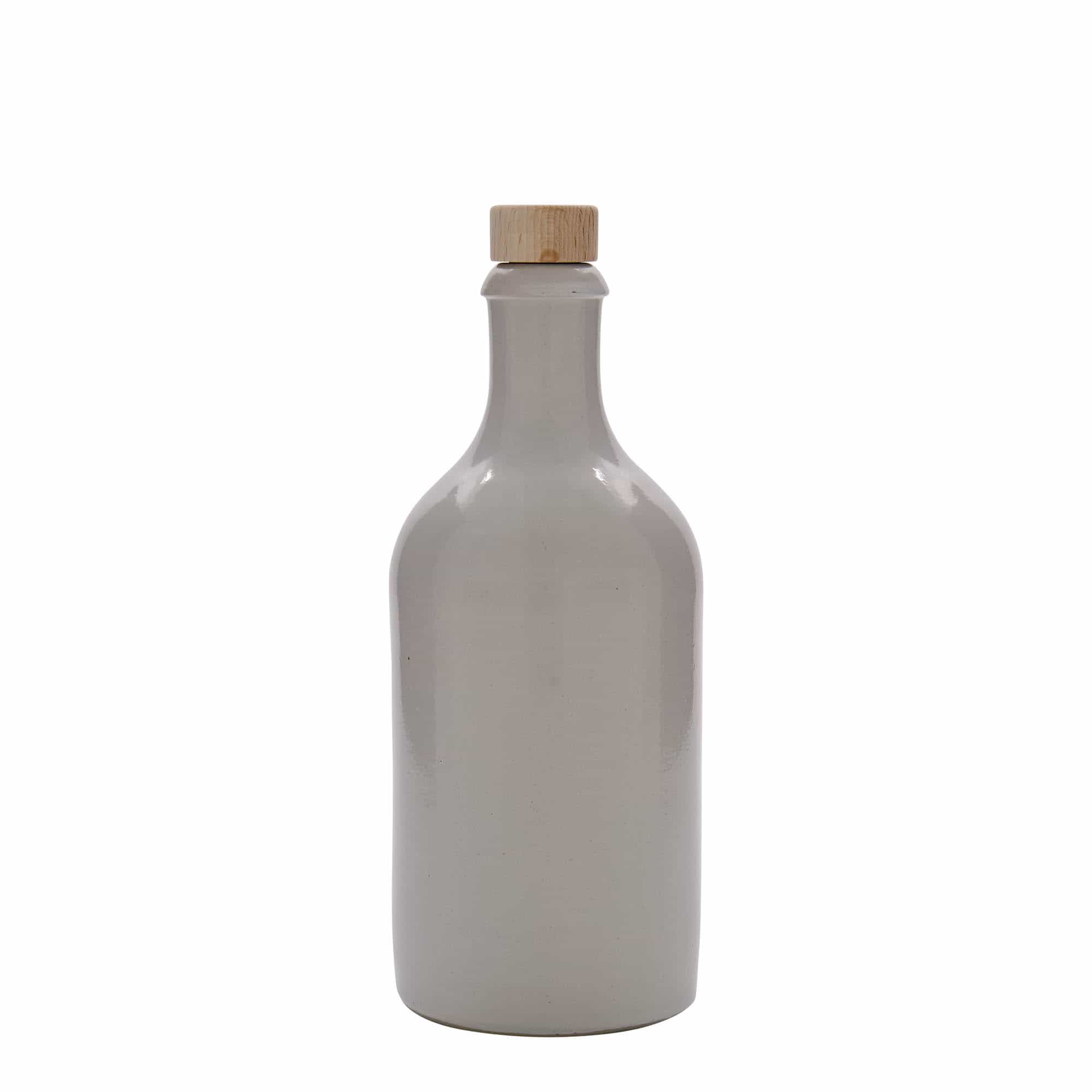 Glineni vrč 500 ml, keramika, bijela, otvor: Pluto