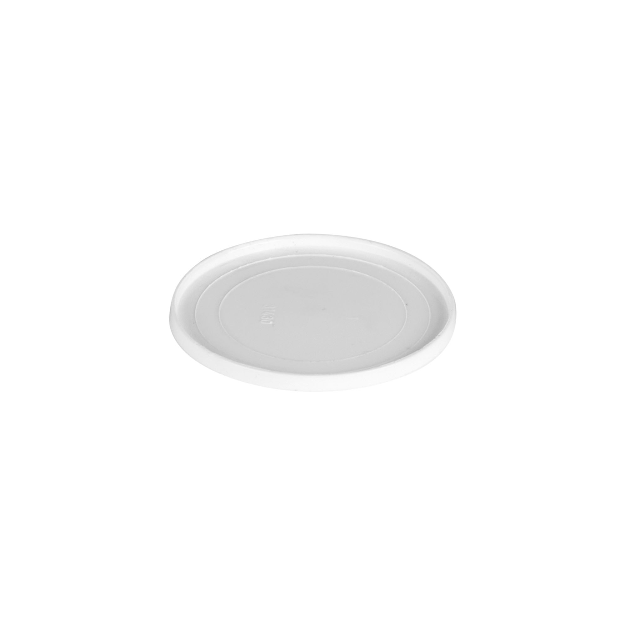 Pokrovni disk za 30 ml 'Bianca', PP-plastika, bijeli Pokrovni disk za 30 ml 'Bianca', PP-plastika, bijeli