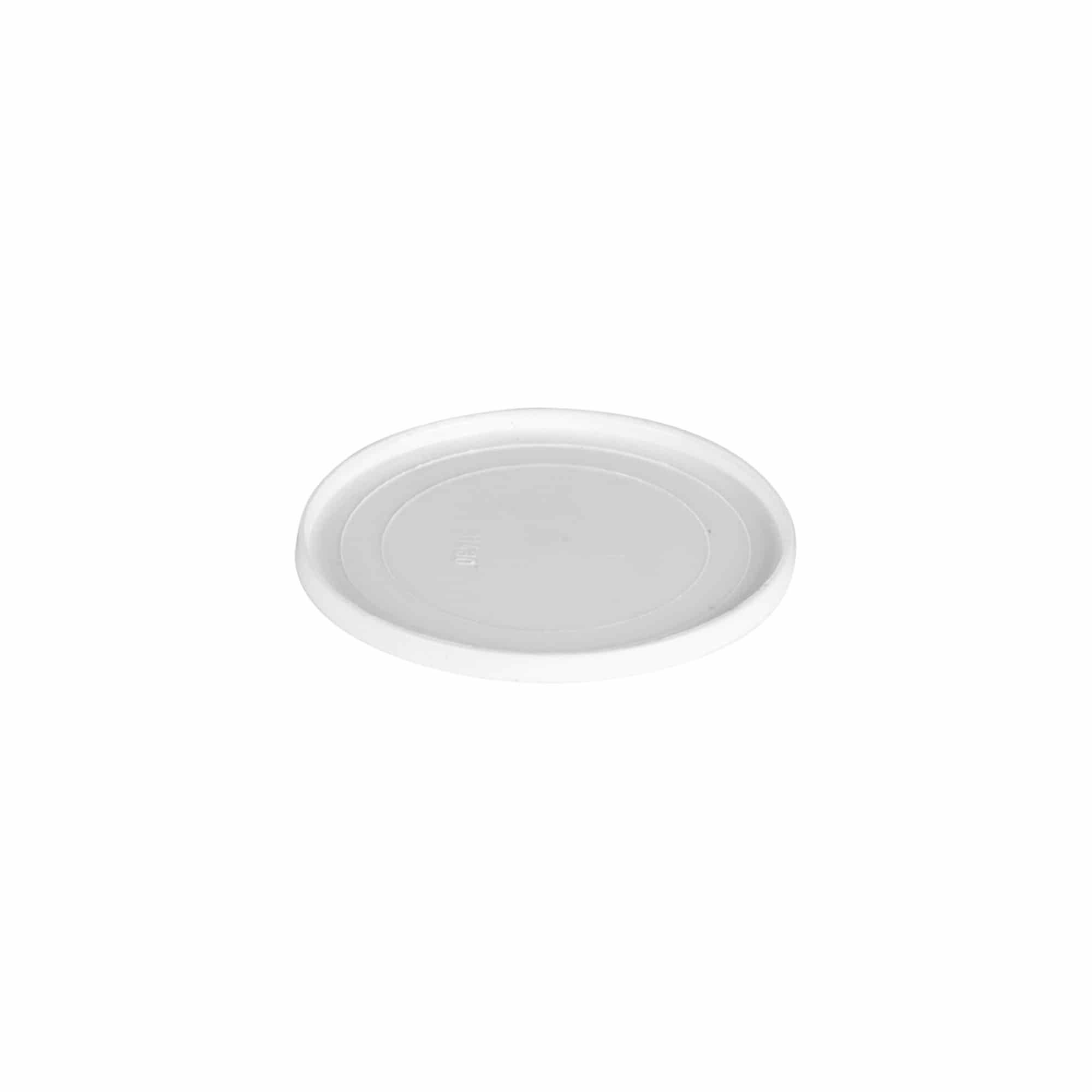 Pokrovni disk za 30 ml 'Bianca', PP-plastika, bijeli