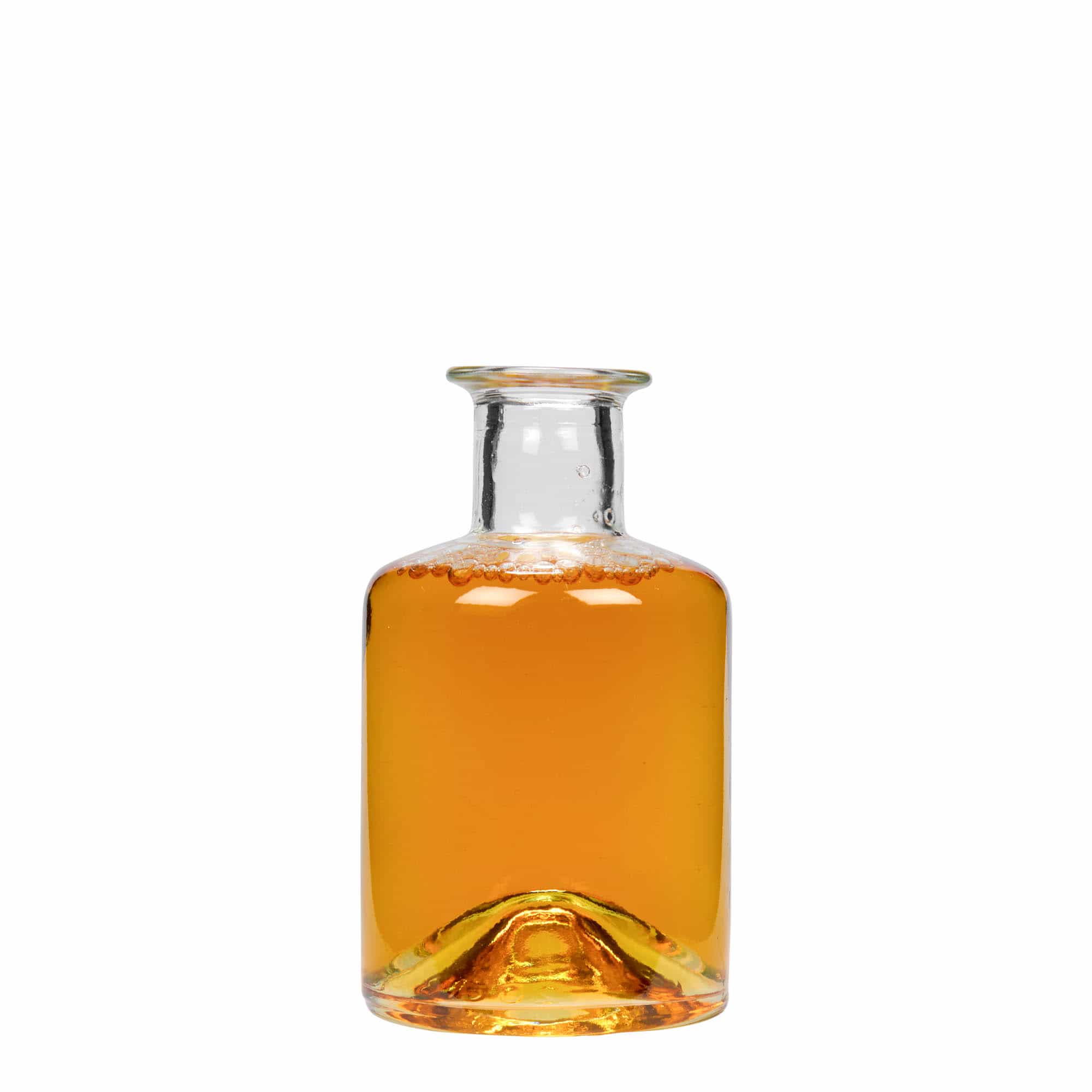 Staklena apotekarska flaša 200 ml, otvor: Pluto