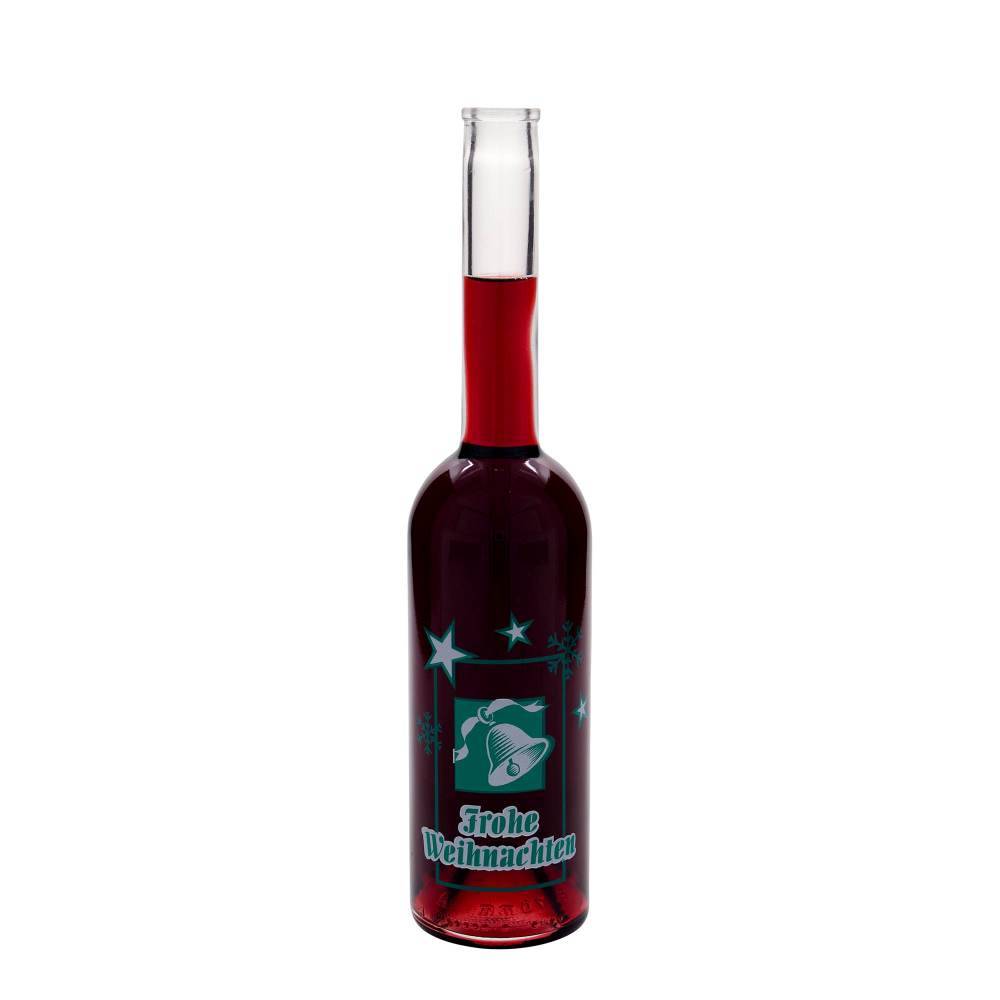 500 ml staklena boca 'Opera', motiv: Sretan Božić, grlo: pluta 500 ml staklena boca 'Opera', motiv: Sretan Božić, grlo: pluta