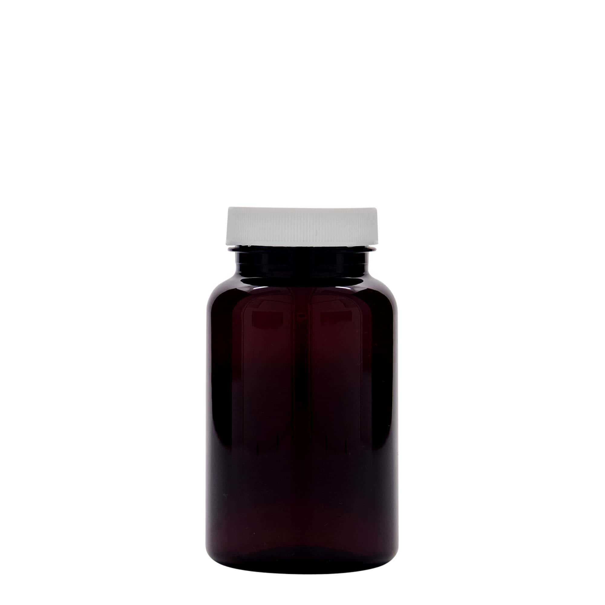 PET-Packer flaša 200 ml, plastika, smeđa, otvor: GPI 45/400