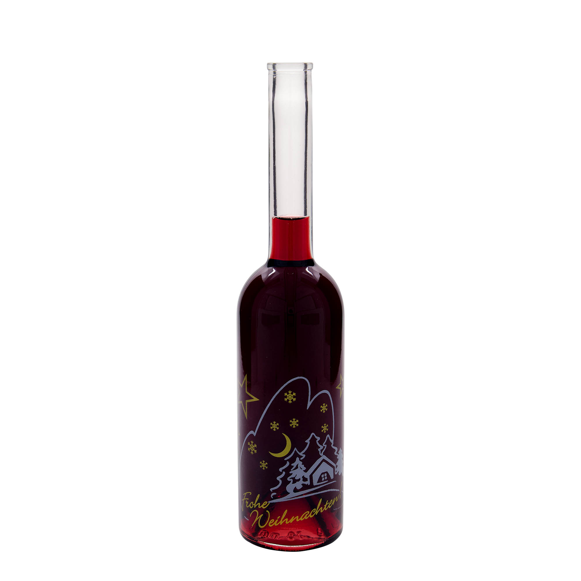 500 ml staklena boca 'Opera', motiv: Božićna idila, grlo: pluta 500 ml staklena boca 'Opera', motiv: Božićna idila, grlo: pluta