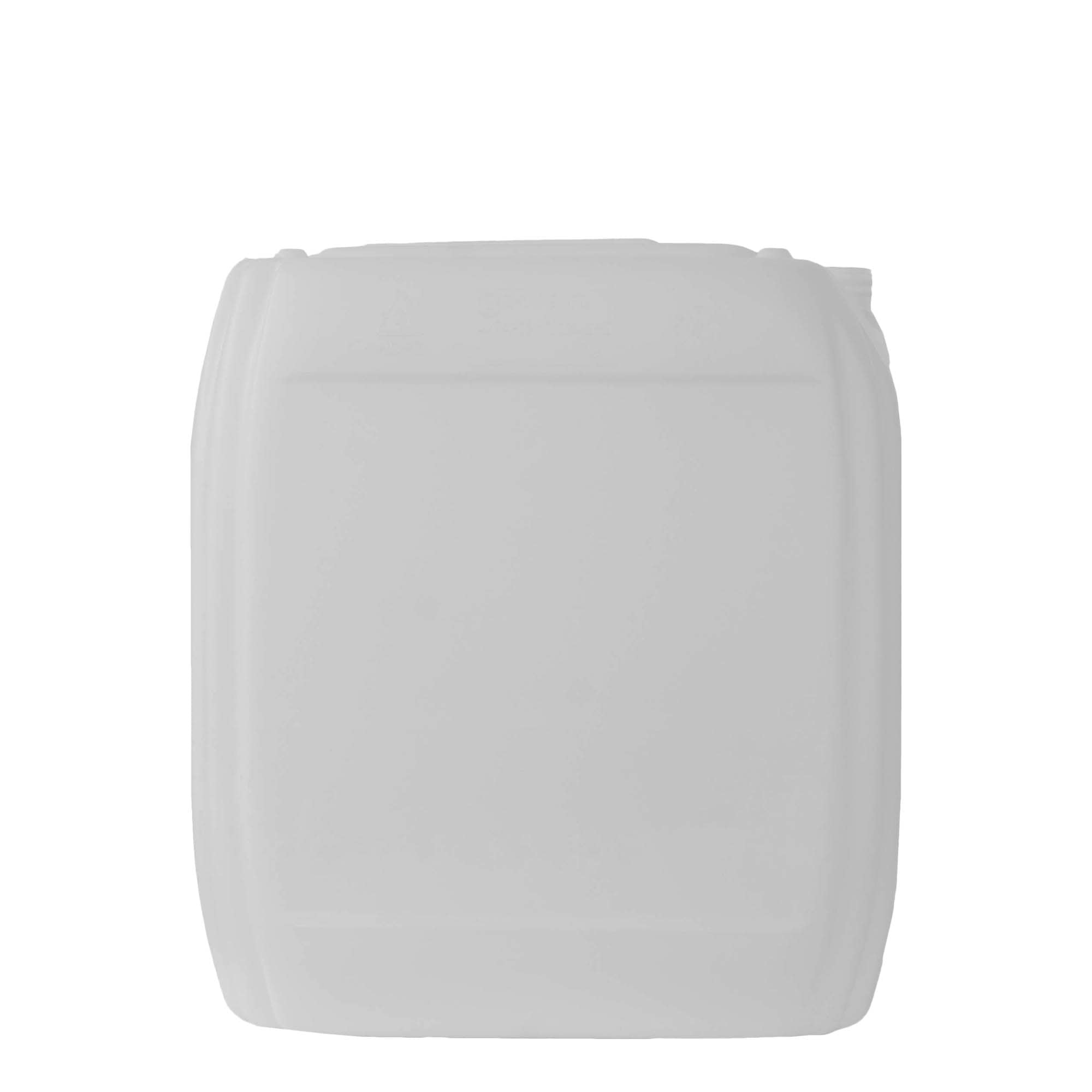 25 l kanister, pravougaoni, HDPE plastika, prirodno, otvor: ND 60