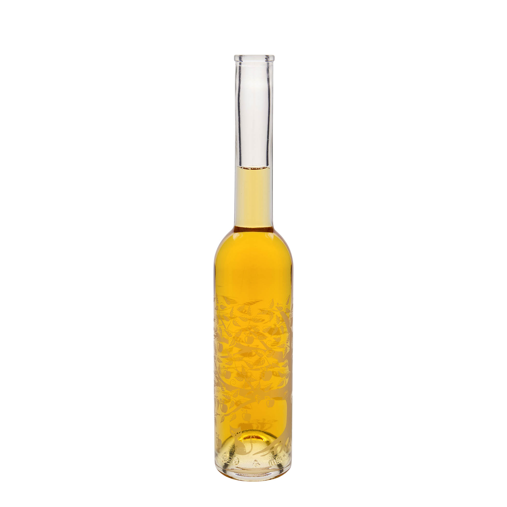 350 ml staklena boca 'Opera', motiv: jabuka, grlo: plutanje