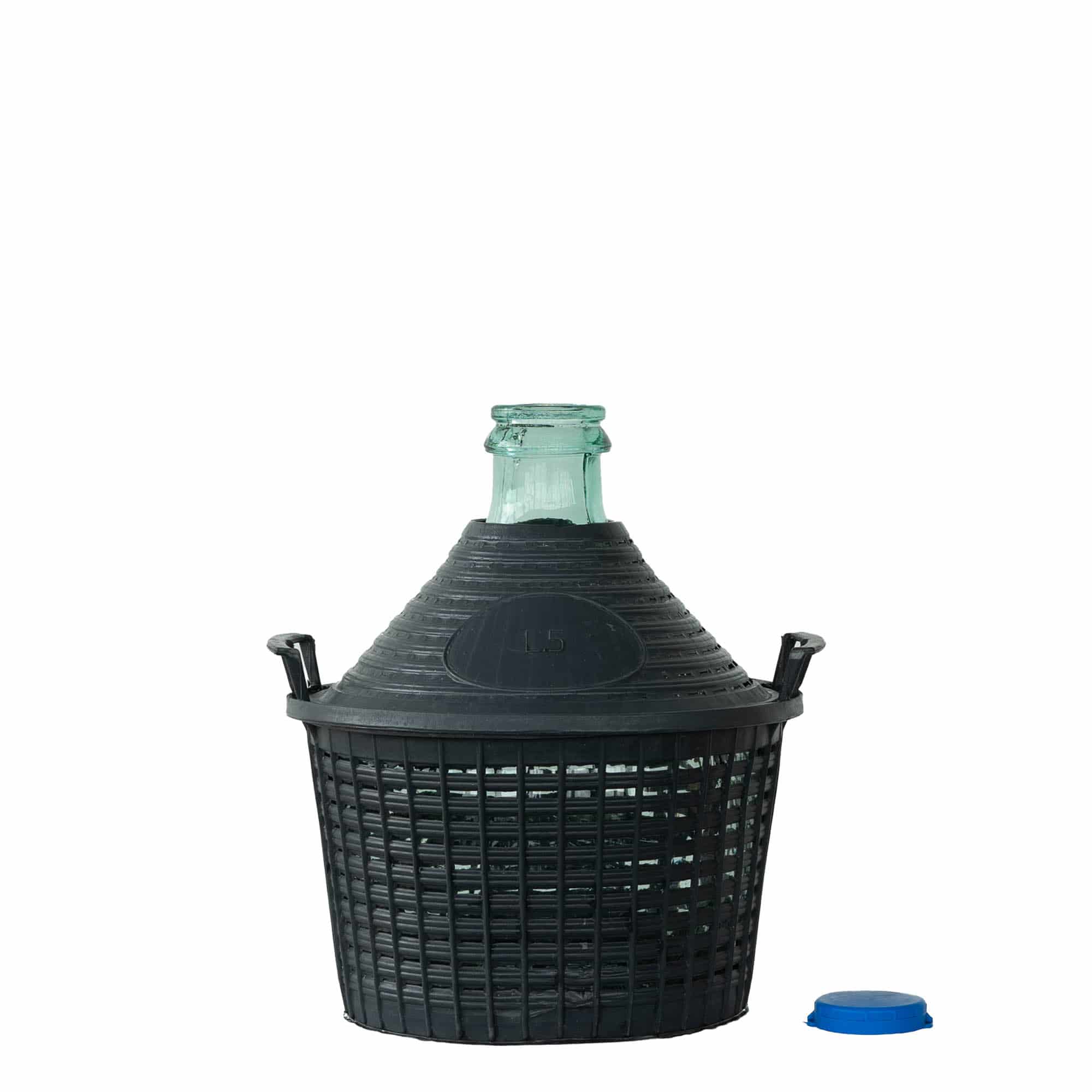 5 l balonska boca uskog grla, staklo, otvor: poklopac na navrtku