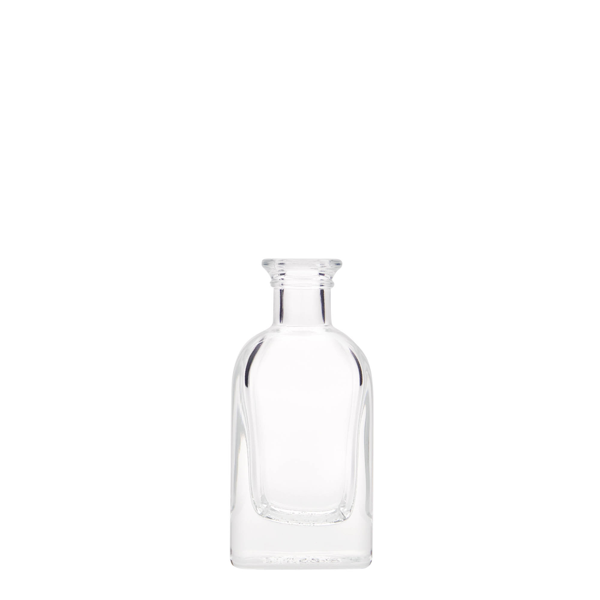 40 ml staklena boca Apotheker Carré, kvadratna, otvor: čep
