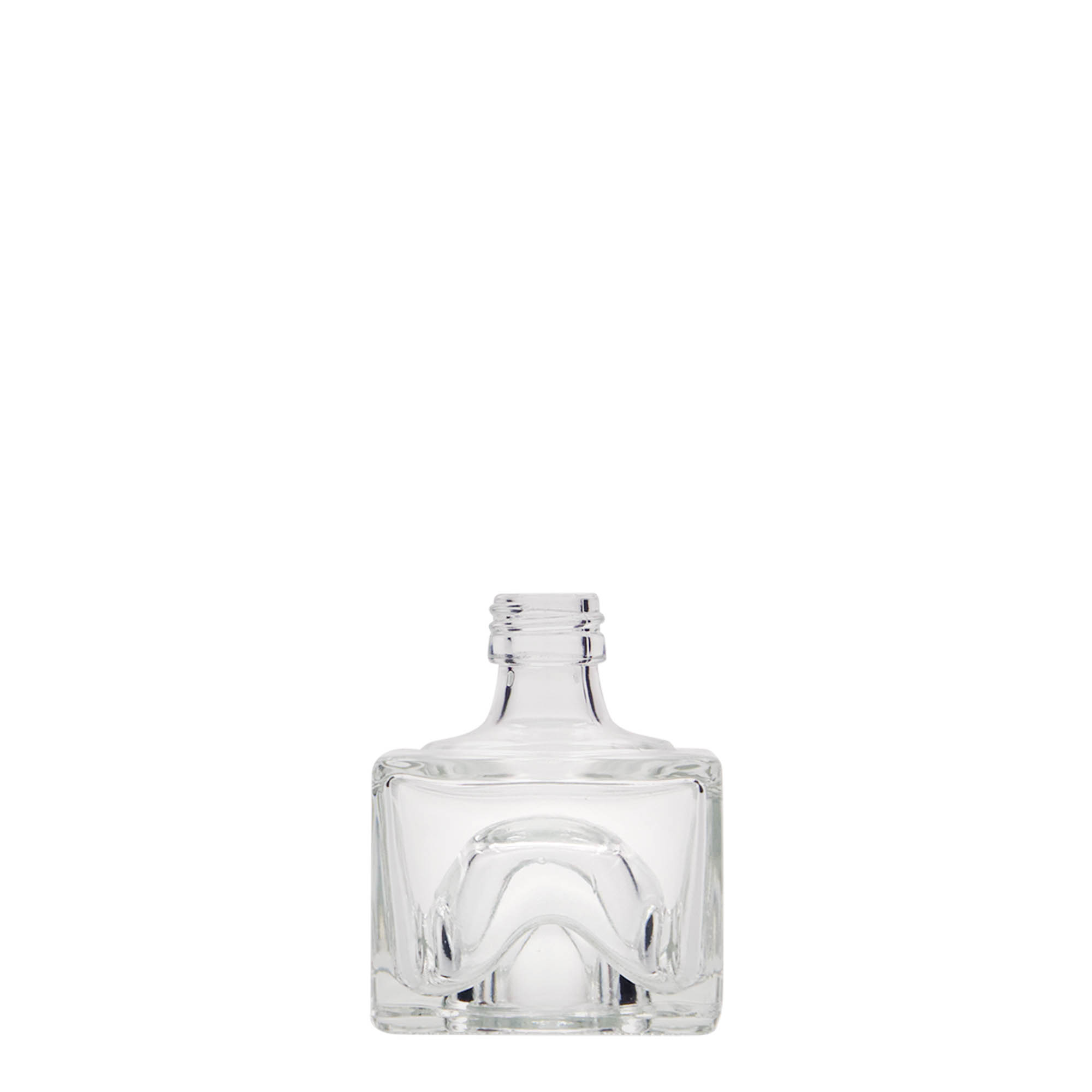 40 ml staklena bočica 'Cocolores', kvadratna, grlo: PP 18