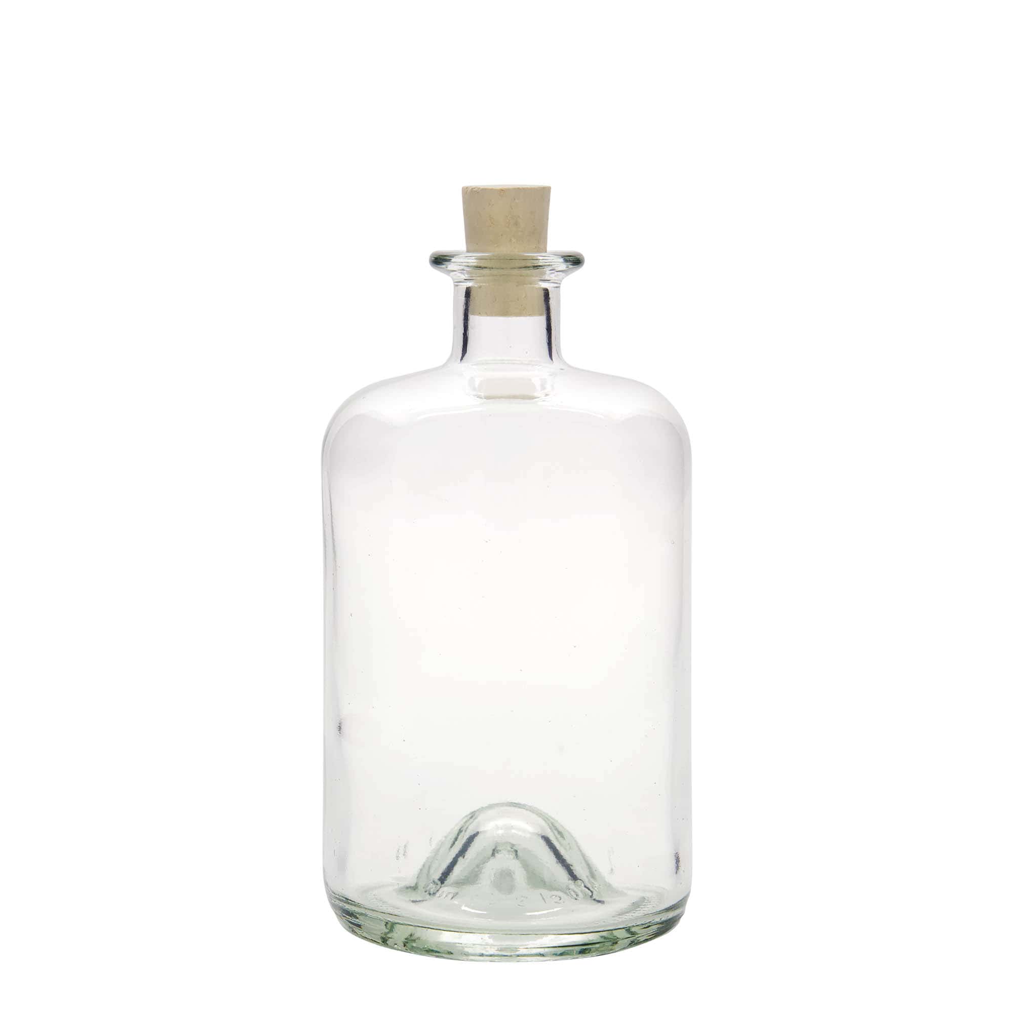 Staklena apotekarska flaša 700 ml, otvor: Pluto