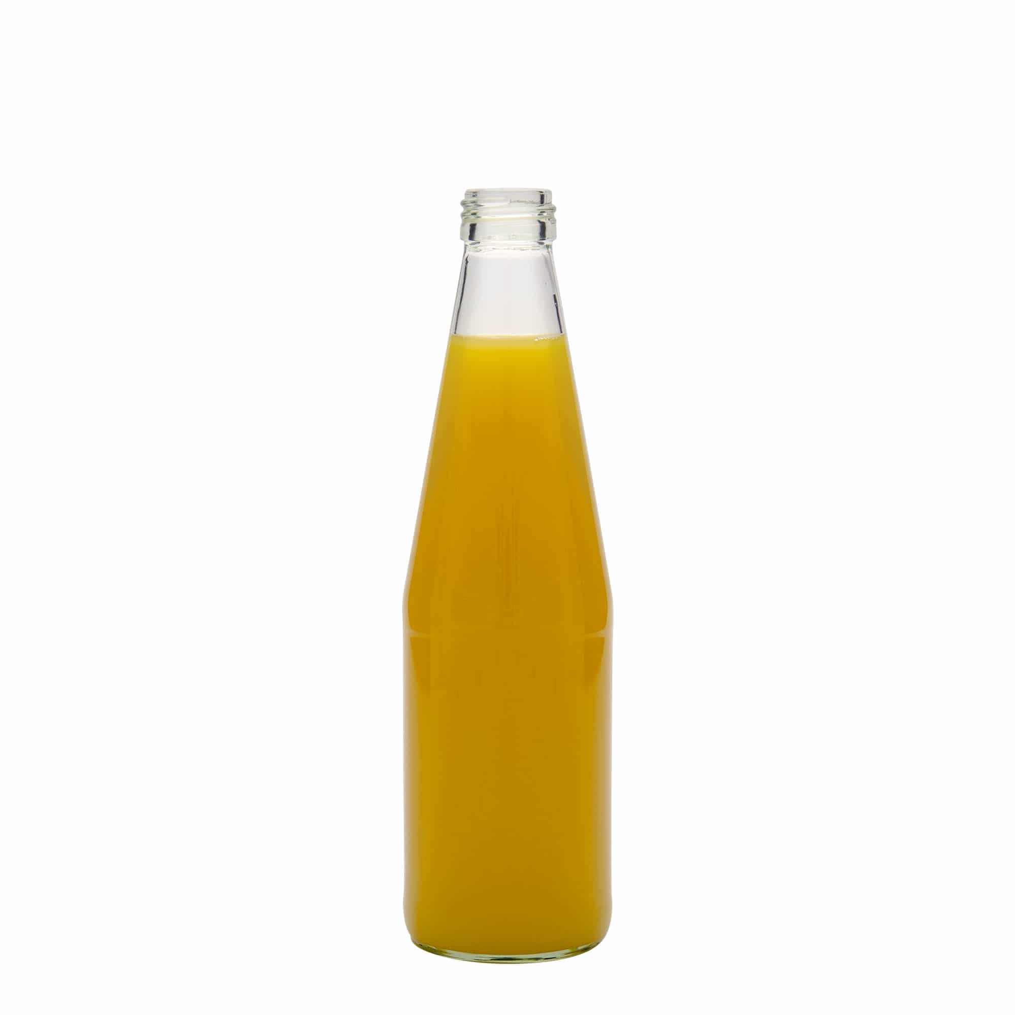 330 ml univerzalna boca u obliku šargarepe, staklo, grlo: PP 28