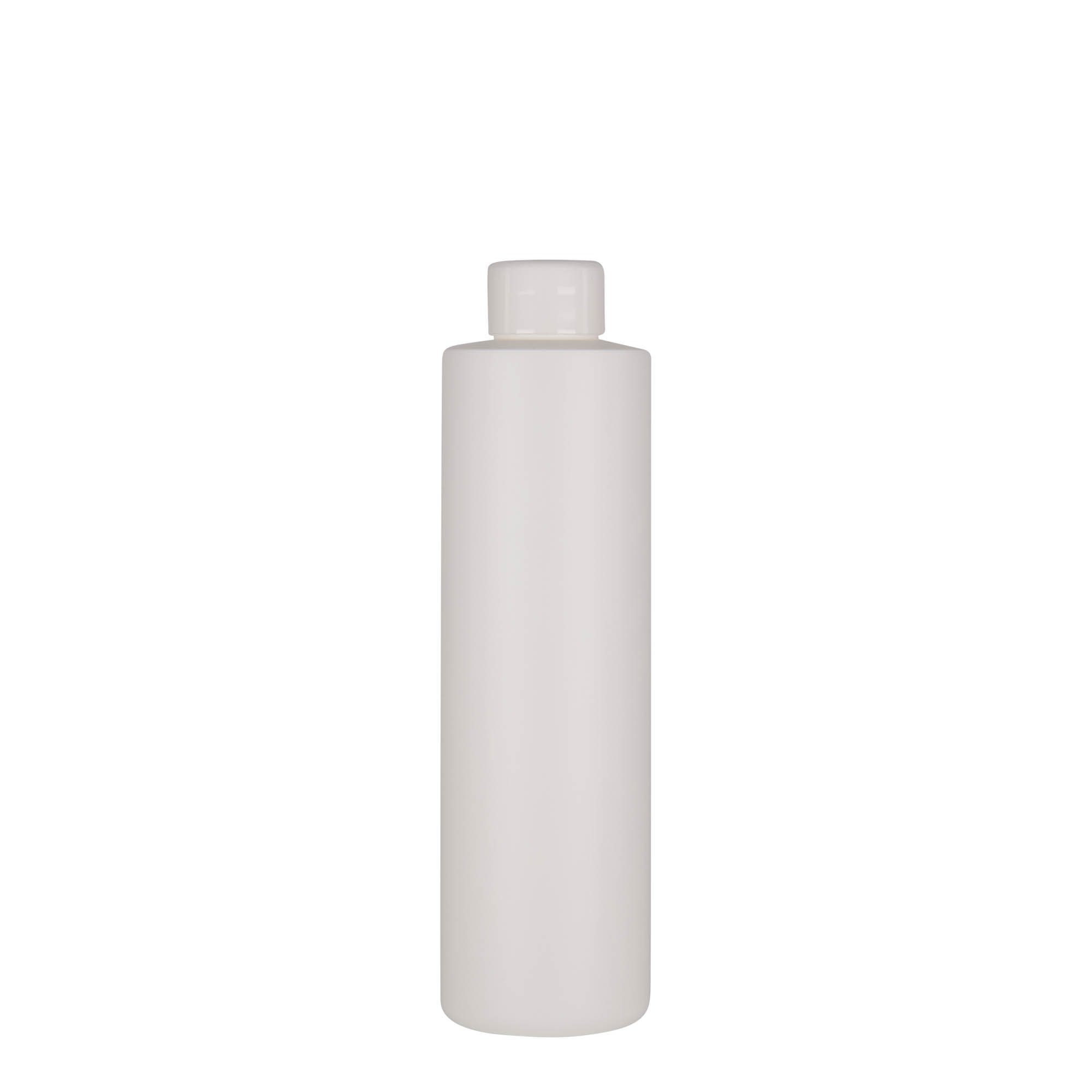 Plastična flaša 250 ml 'Pipe', Green HDPE, bijela, otvor: GPI 24/410