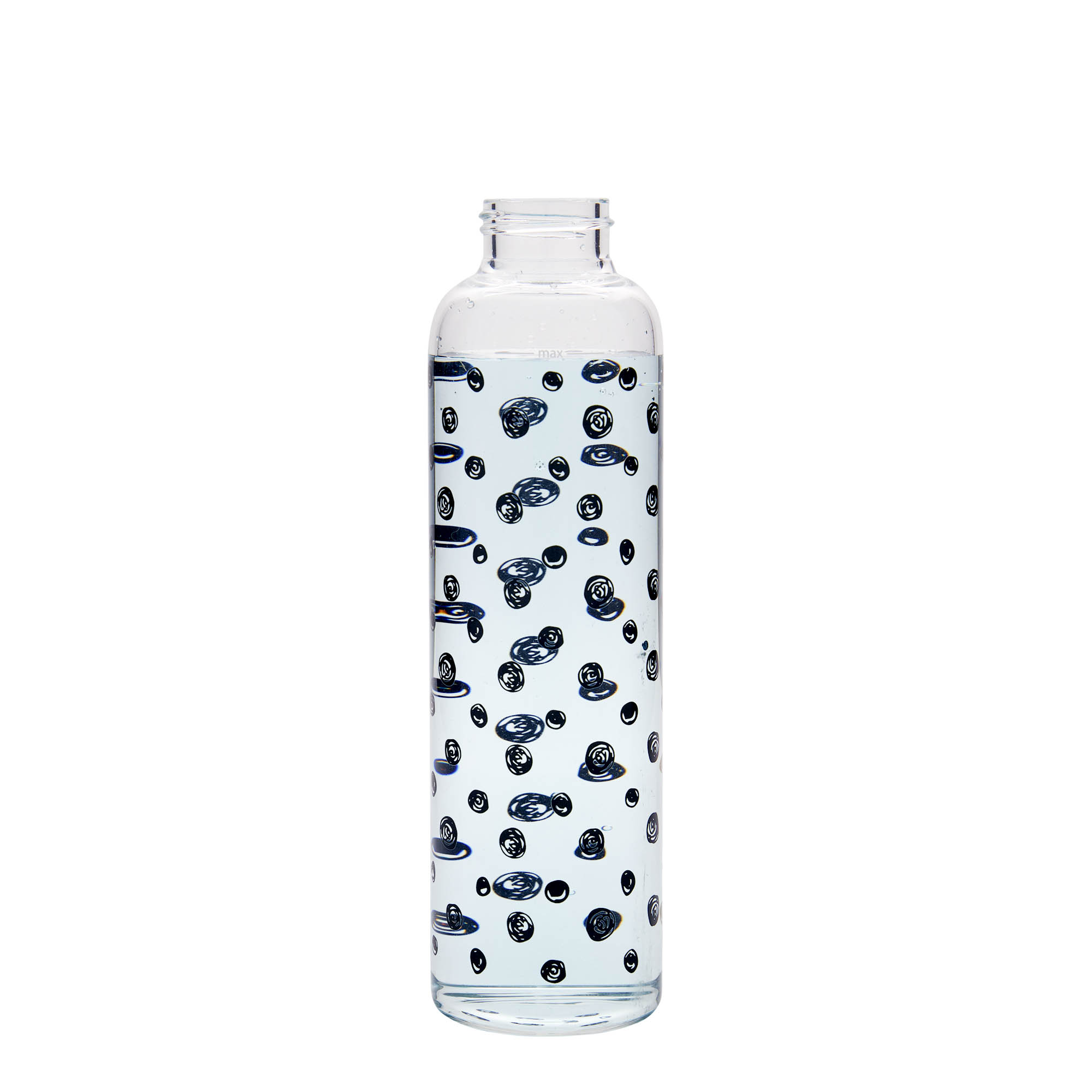 Flaša za piće 500 ml 'Perseus', motiv: Crne tačke, otvor: Navojni zatvarač