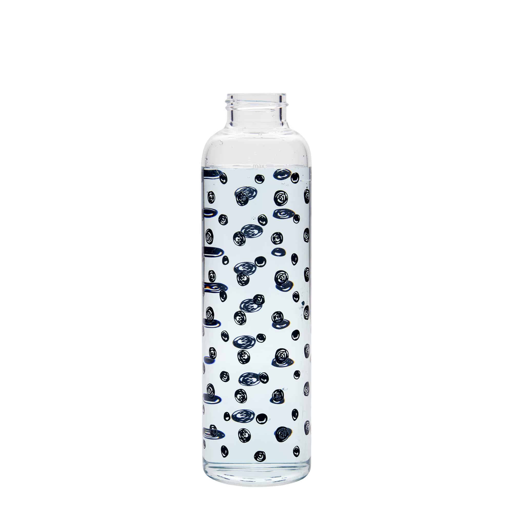 Flaša za piće 500 ml 'Perseus', motiv: Crne tačke, otvor: Navojni zatvarač