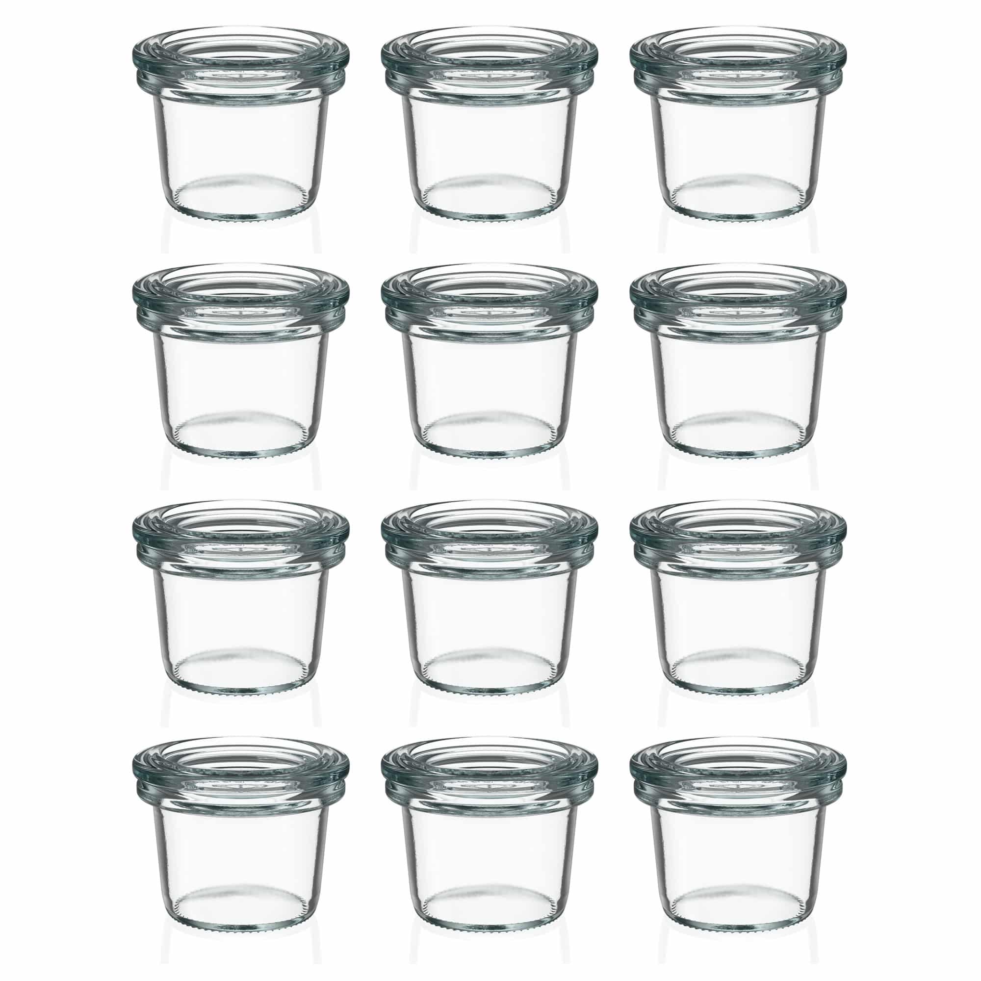 12x 35 ml WECK staklenka za preokretanje sa staklenim poklopcem RR 40