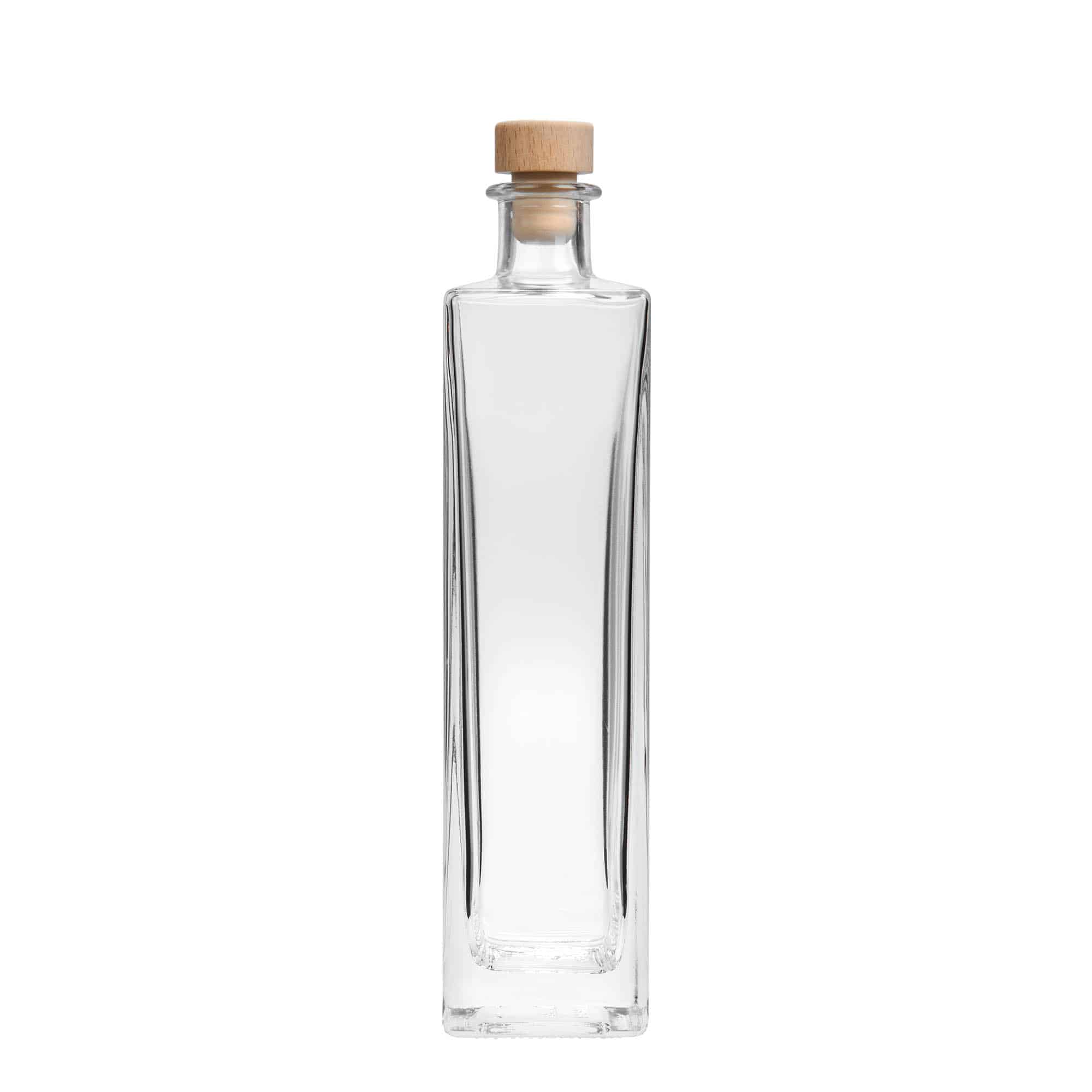 Staklena flaša 500 ml 'Rafaello', kvadratna, otvor: Pluto