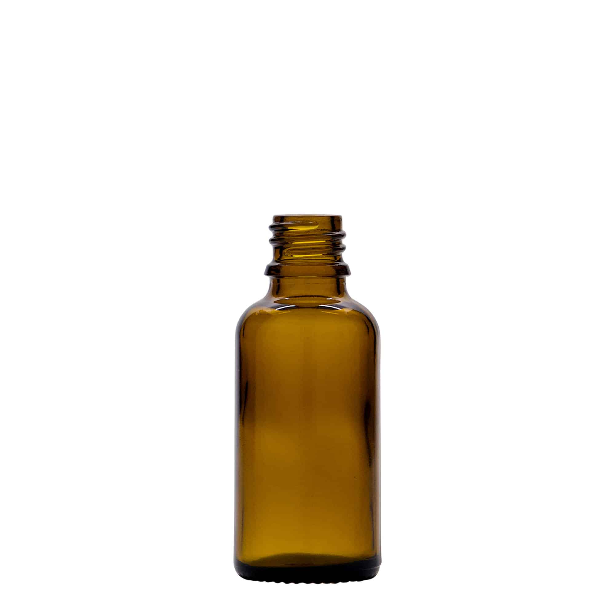 Medicinska flaša sa pumpicom za losion 30 ml, staklo, smeđa, otvor: DIN 18