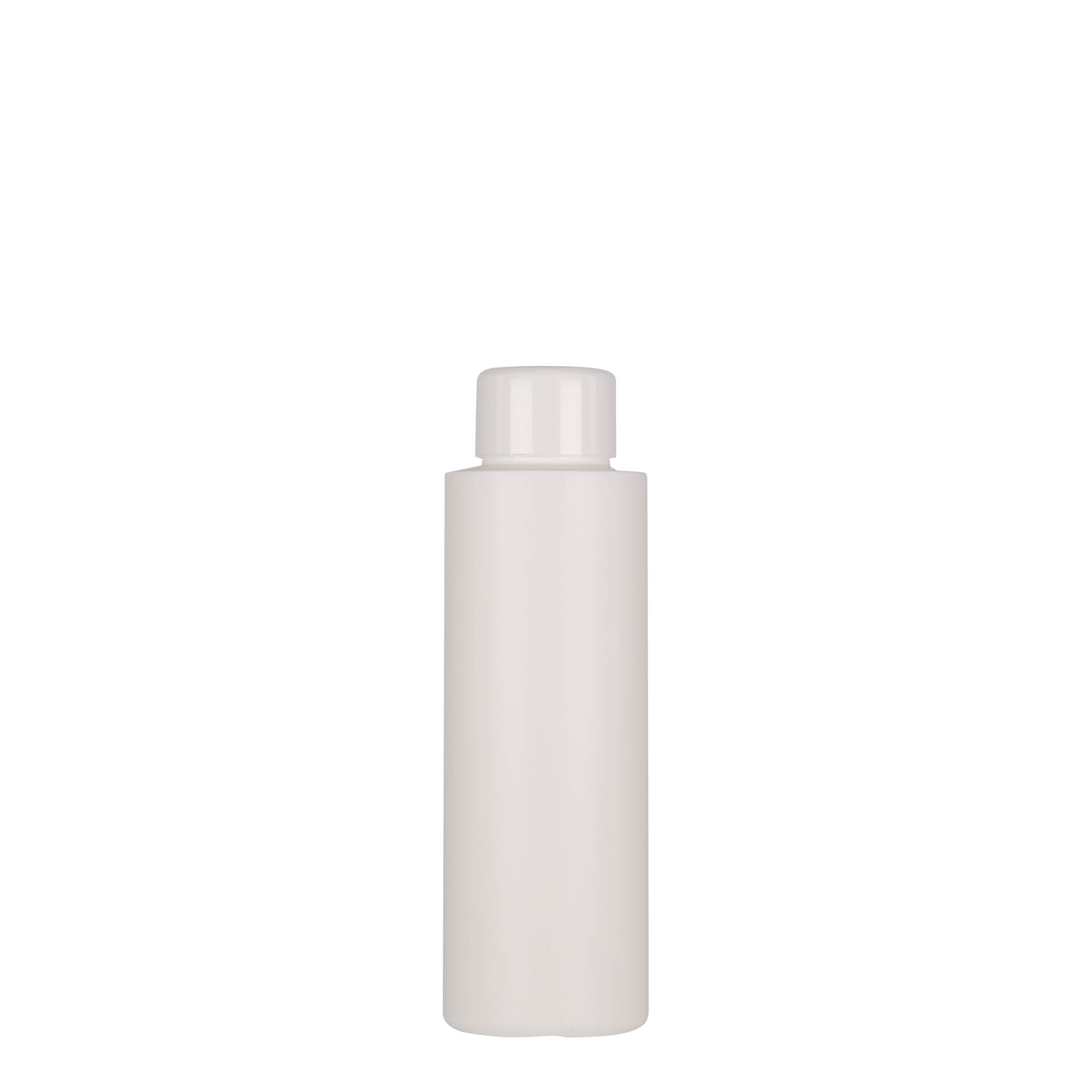 100 ml plastična boca 'Pipe', zeleni HDPE, bijela, grlo: 24/410