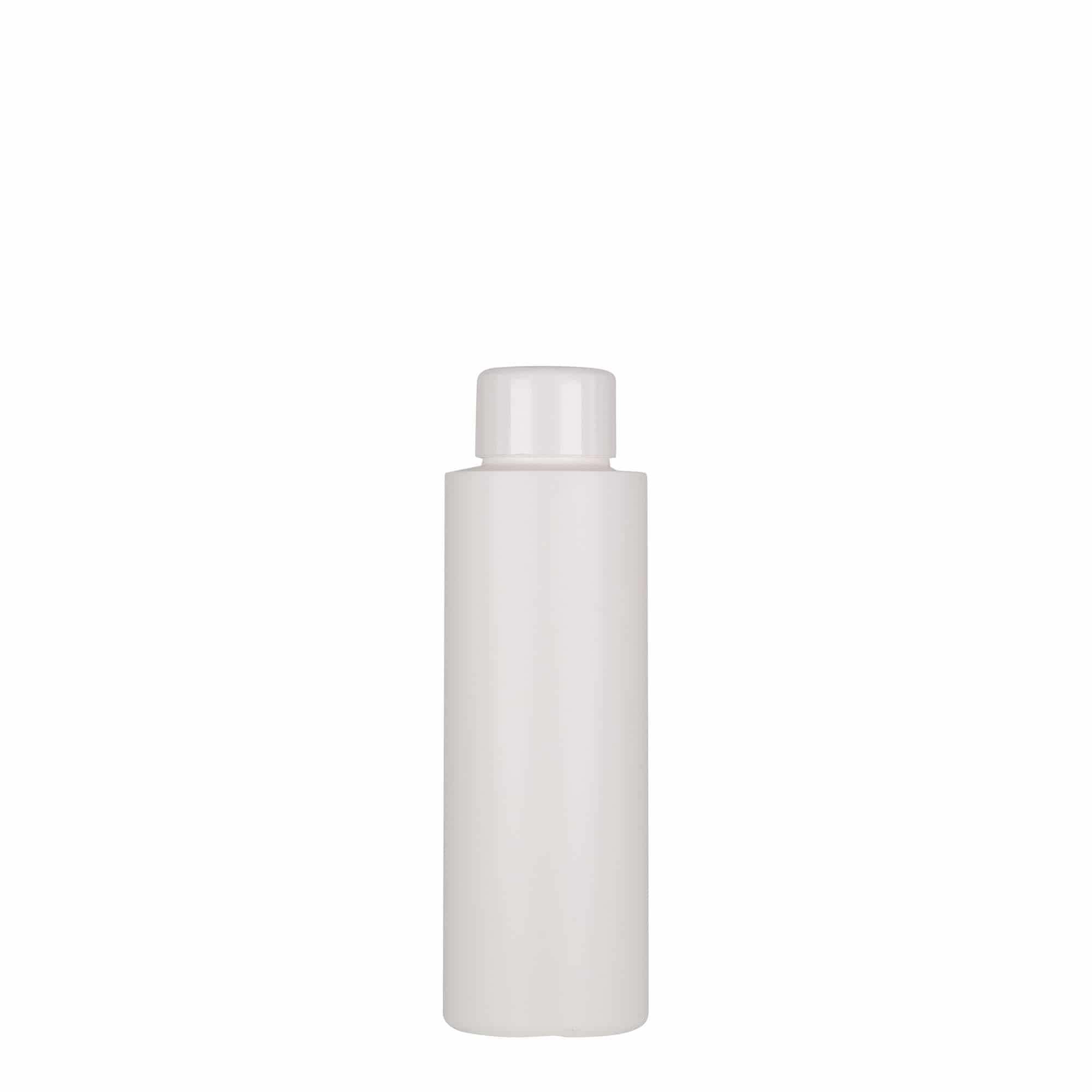 100 ml plastična boca 'Pipe', zeleni HDPE, bijela, grlo: 24/410