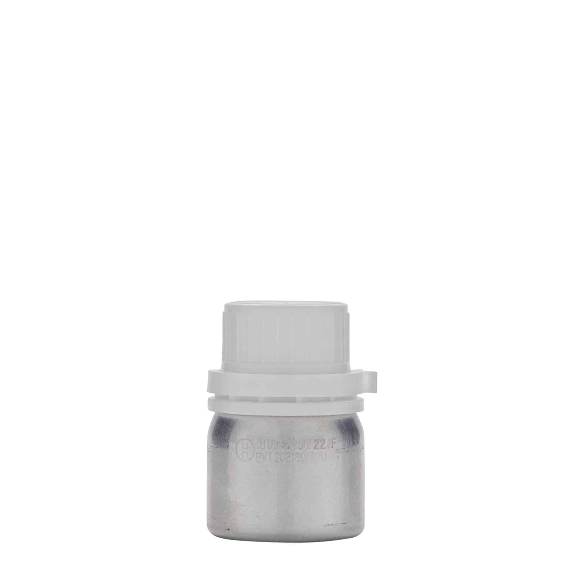 Aluminijumska flaša 50 ml, metal, srebrna, otvor: DIN 32