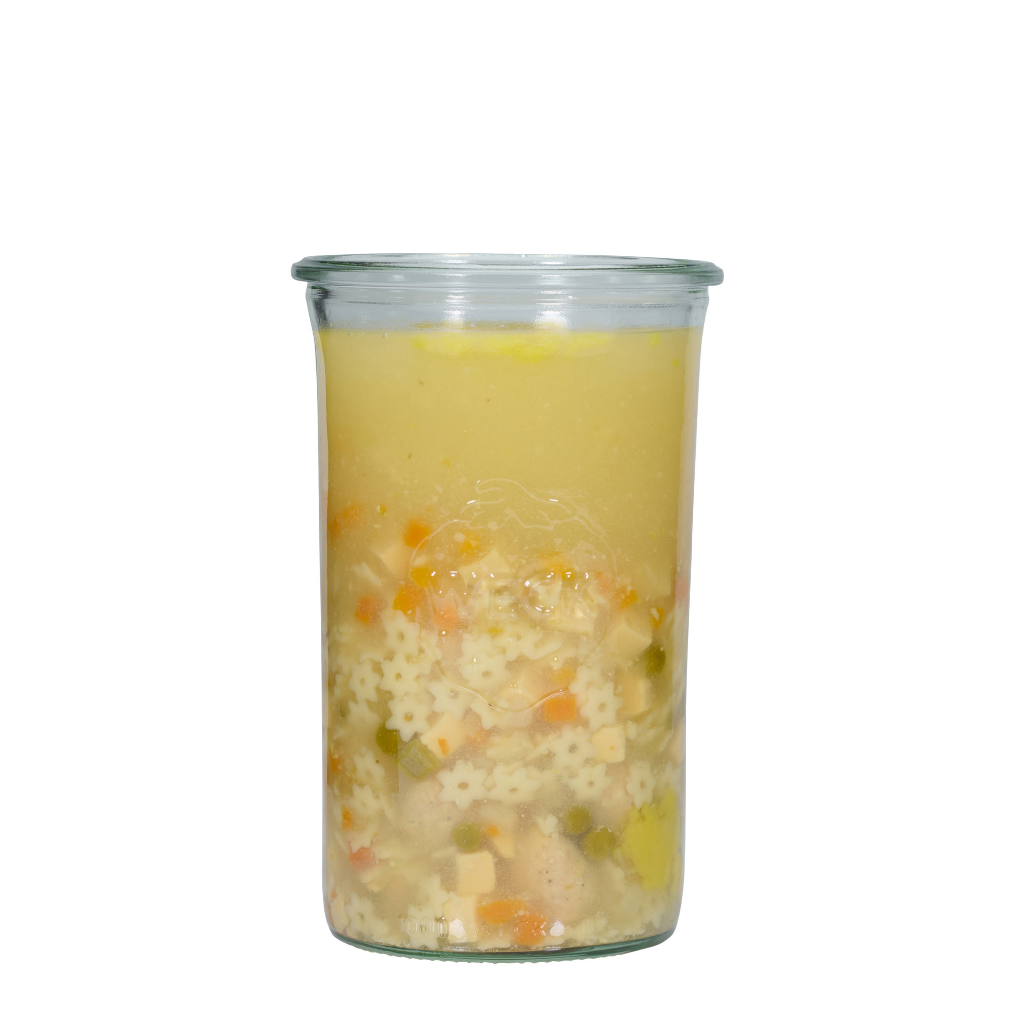 1.000 ml WECK-staklena tegla za okretanje #, grlo: okrugli rub