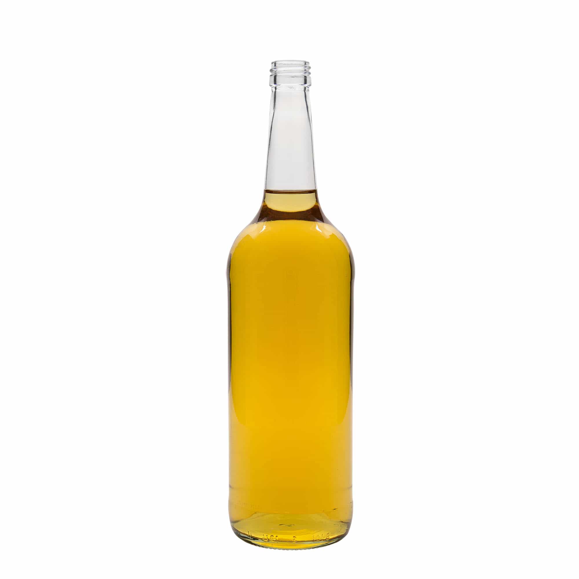 Staklena flaša sa ravnim vratom 1.000 ml, otvor: Pluto