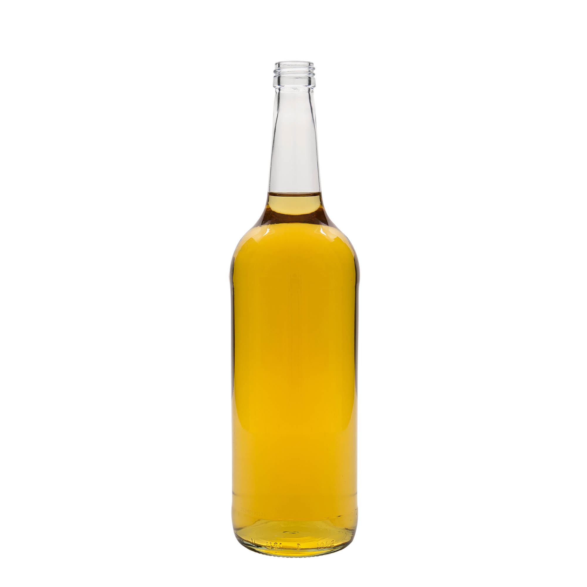 1.000 ml staklena boca s ravnim vratom, otvor: PP 28