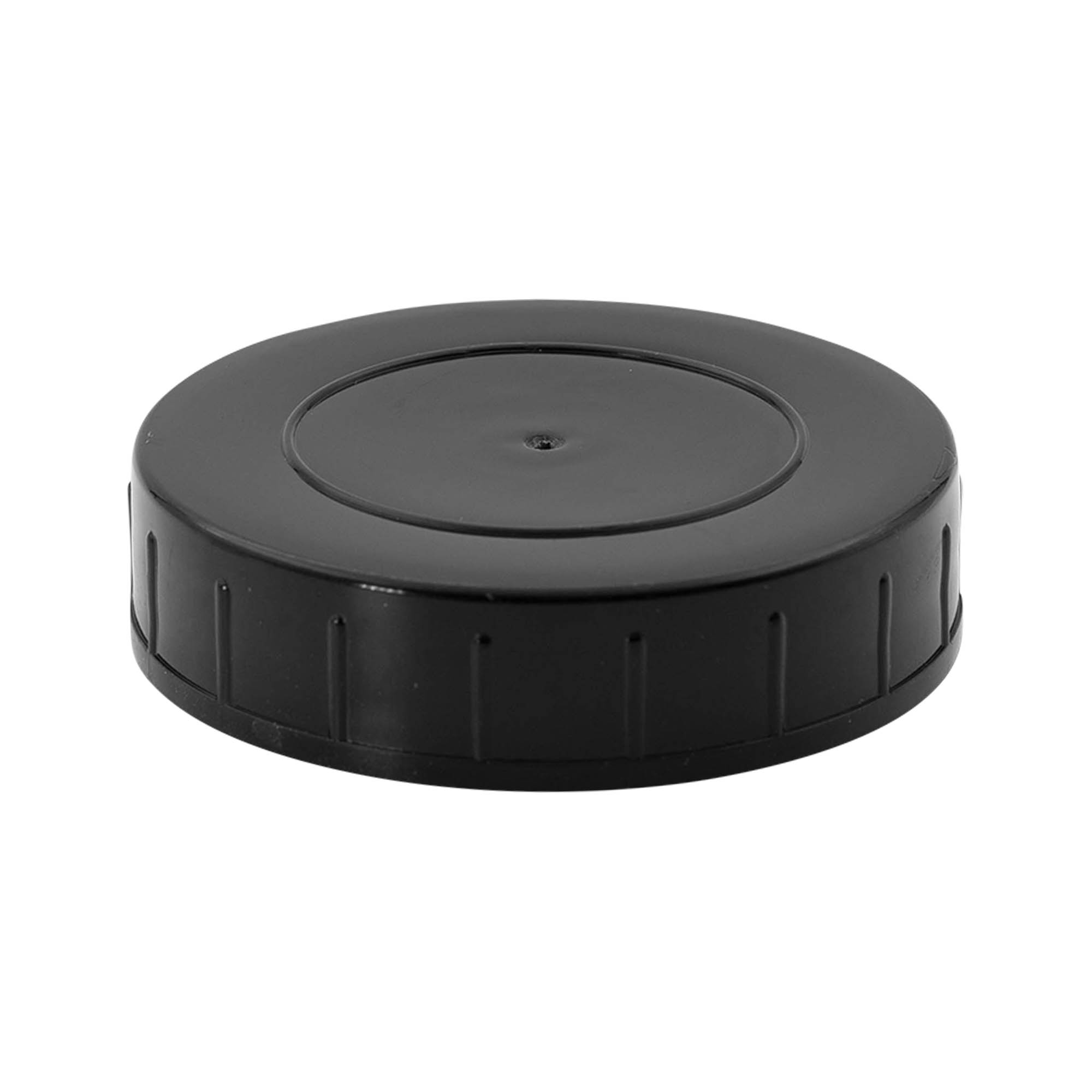 Zatvarač sa navojem, PP-plastika, crni, za grlo: DIN 68