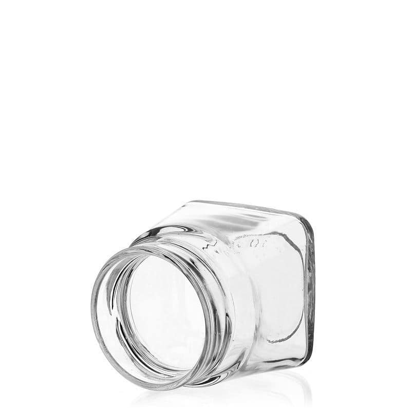 Četverougla staklenka 106 ml 'Luxor', otvor: Deep-Twist-Off (DTO 58)