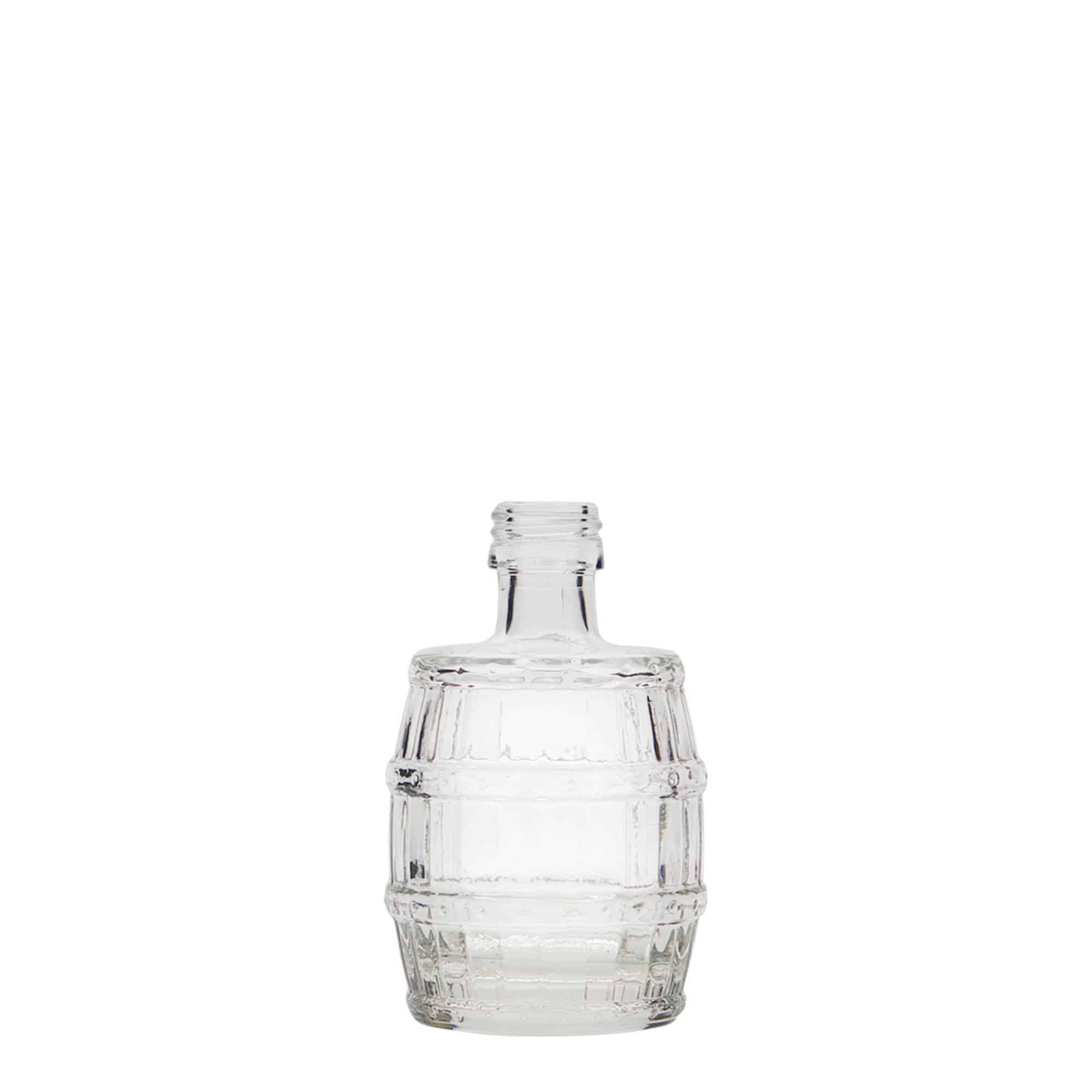50 ml staklena boca 'Bačva', grlo: PP 18