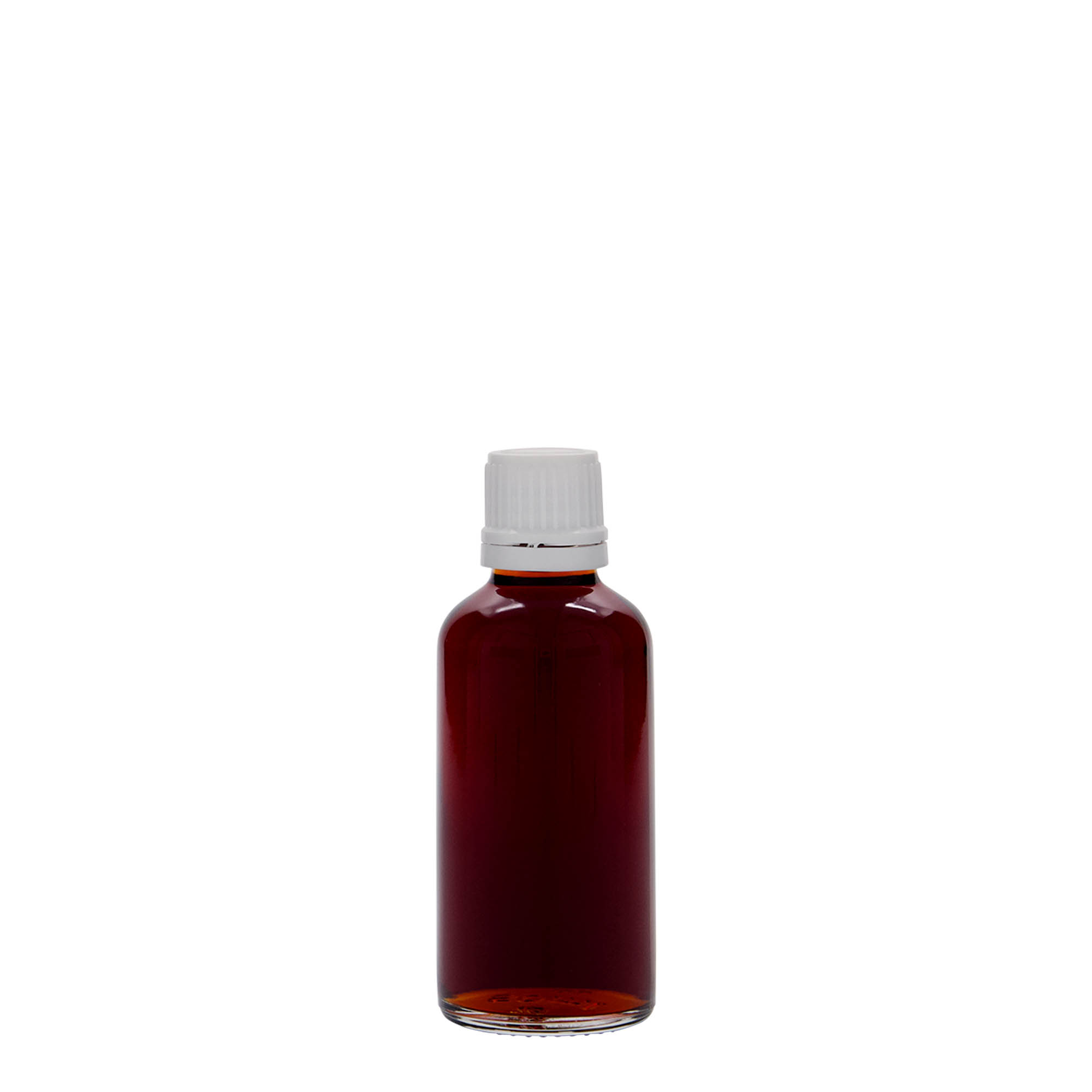 50 ml medicinska bočica, staklo, grlo: DIN 18