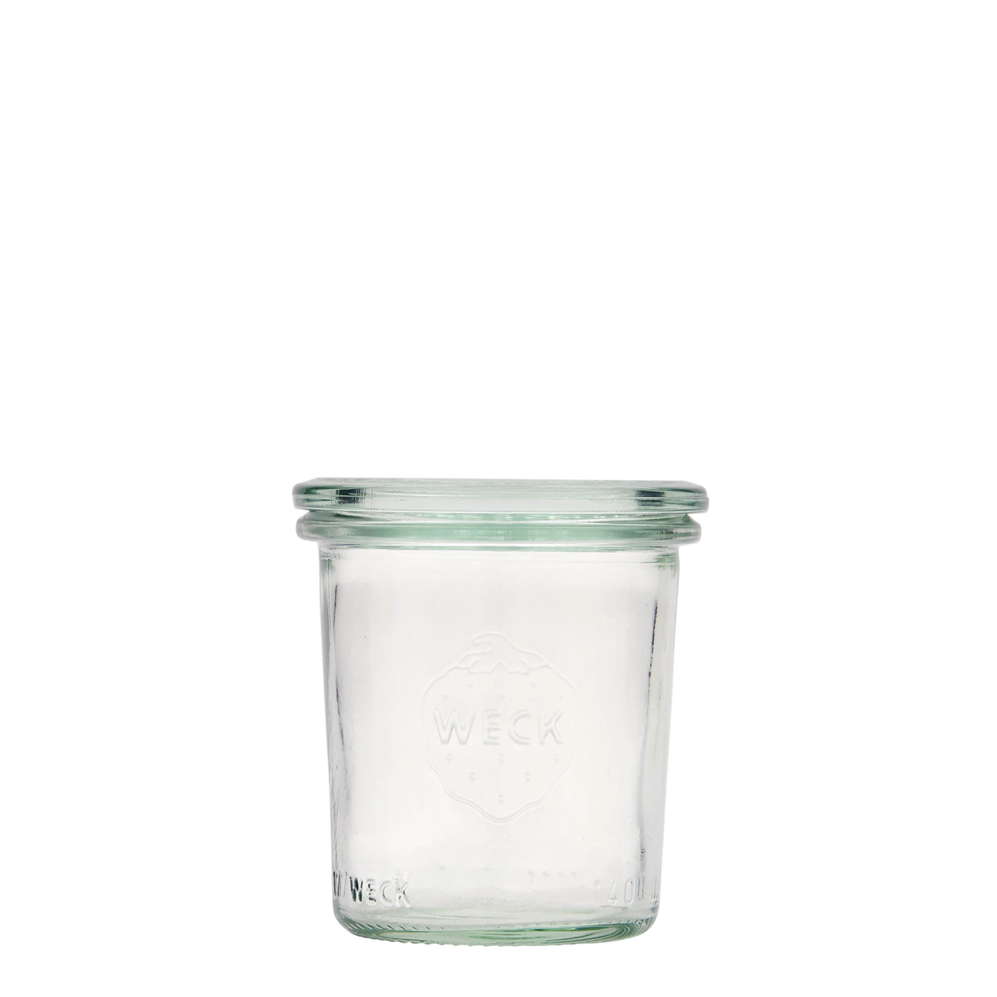 12x 140 ml WECK staklenka za preokretanje sa staklenim poklopcem RR 60