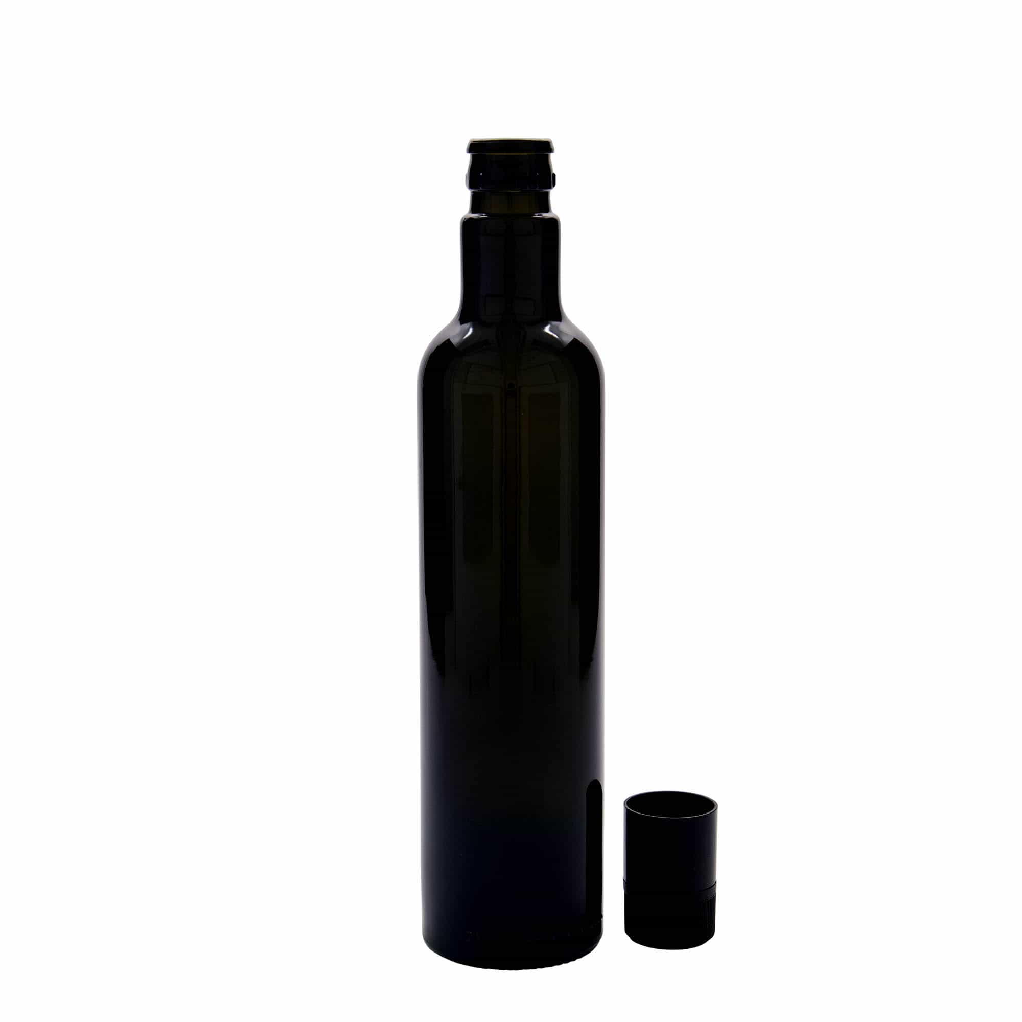 Flaša za sirće/ulje 500 ml 'Willy New', staklo, antikno zelena, otvor: DOP