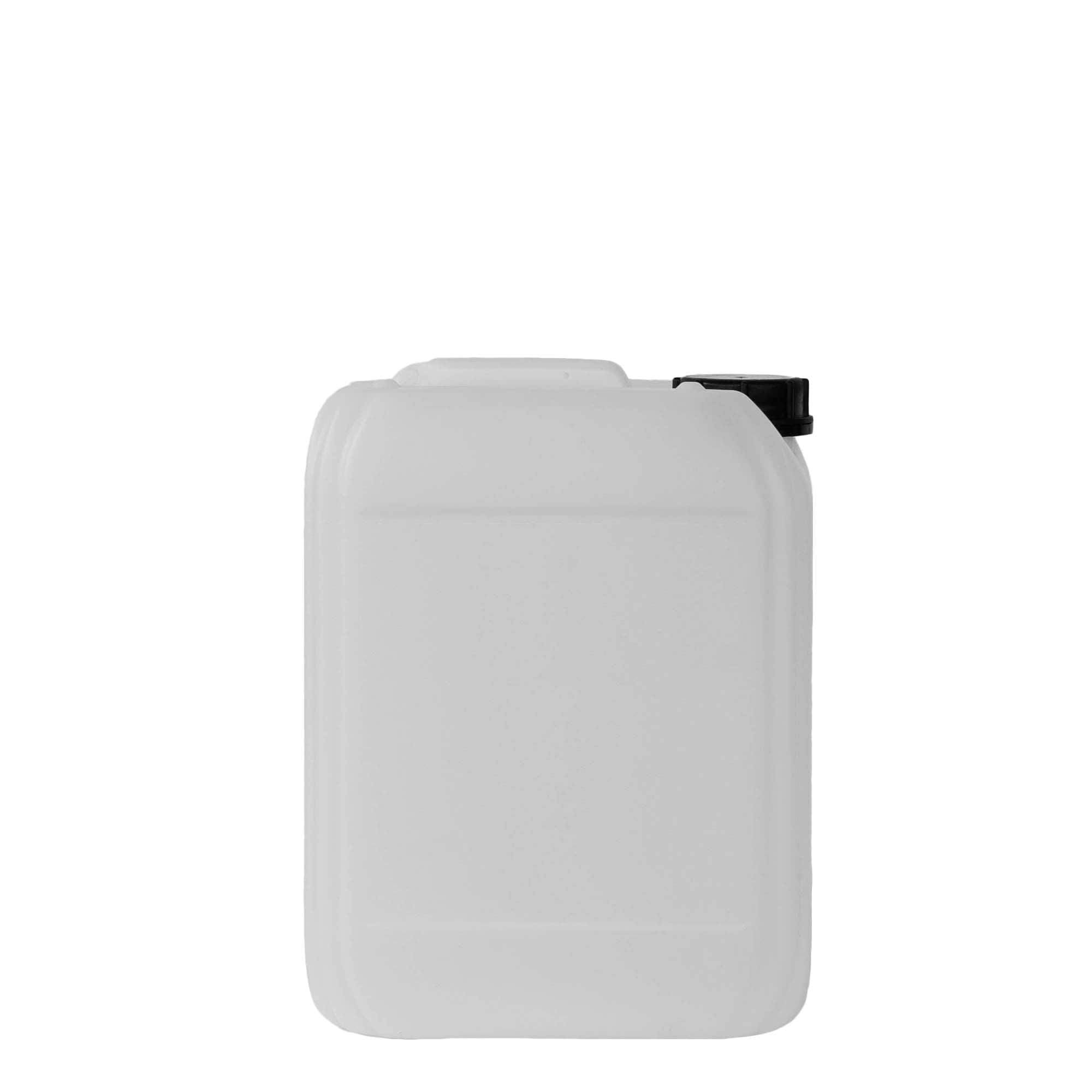 Kanister 10 l, kvadratni, HDPE plastika, prirodna, otvor: ND 55
