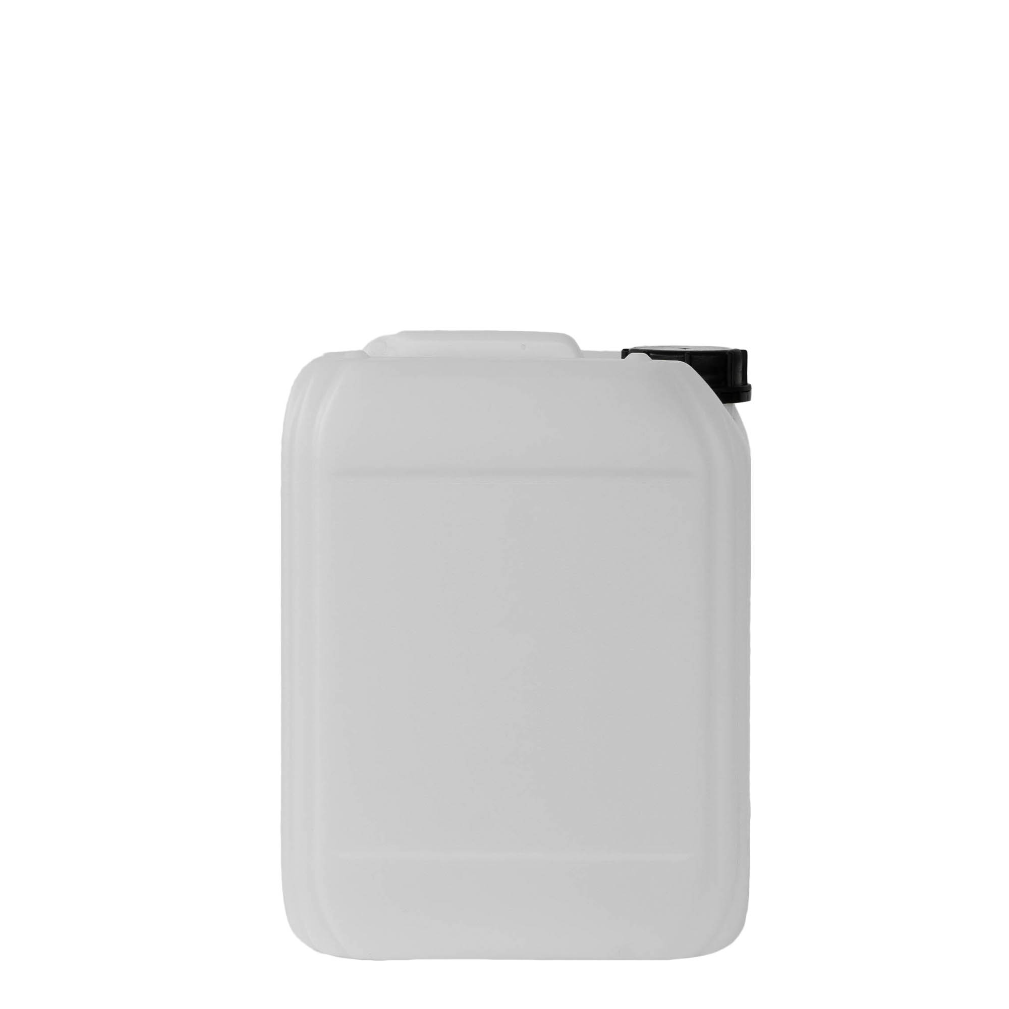 10 l kanister, pravougaoni, HDPE plastika, prirodni, otvor: ND 55