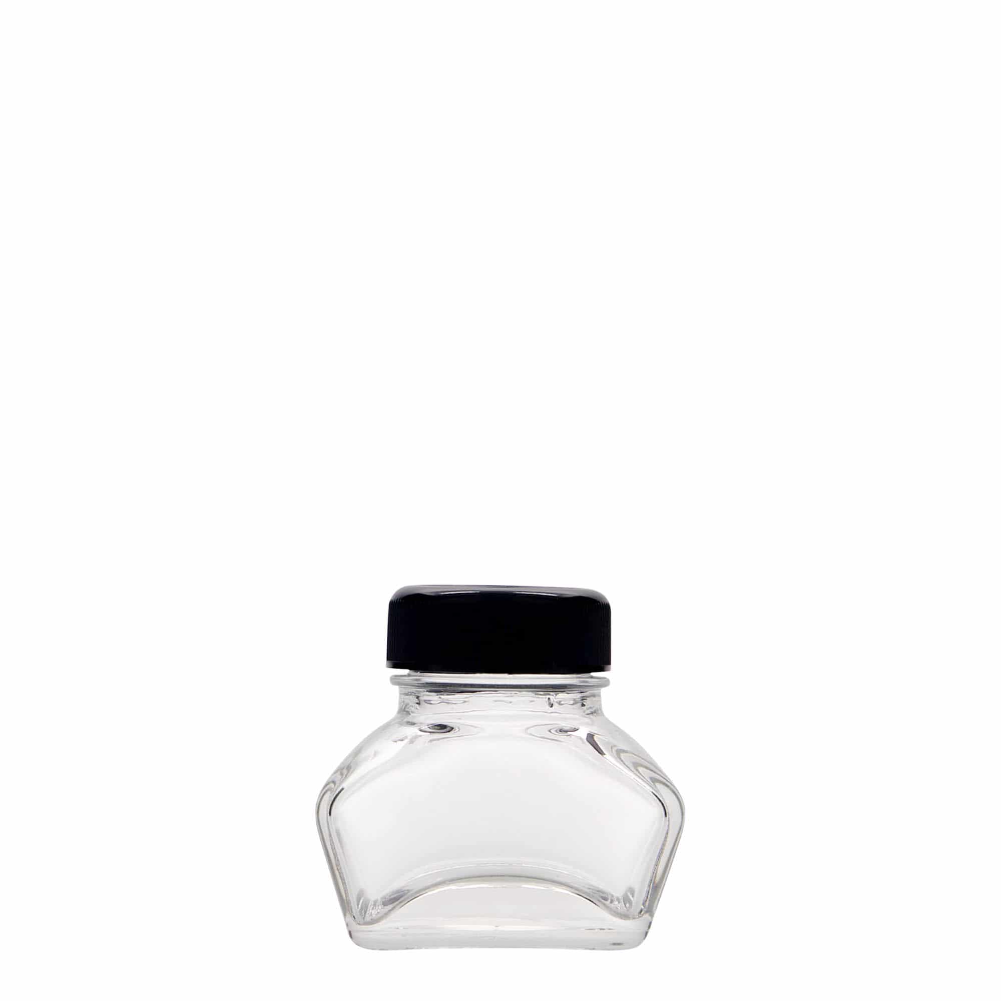 30 ml bočica za tintu, pravougaona, otvor: navojni zatvarač