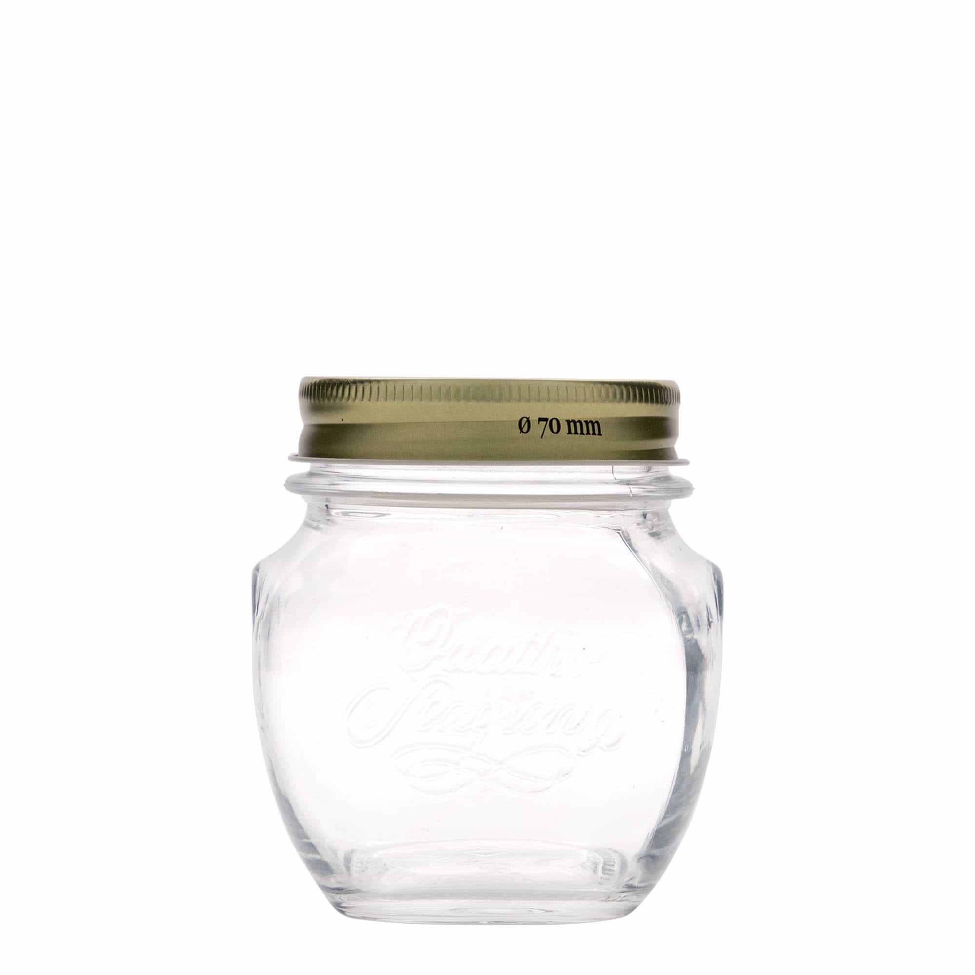 Ukrasna staklenka 300 ml 'Quattro Stagioni', otvor: Navojni zatvarač Ukrasna staklenka 300 ml 'Quattro Stagioni', otvor: Navojni zatvarač
