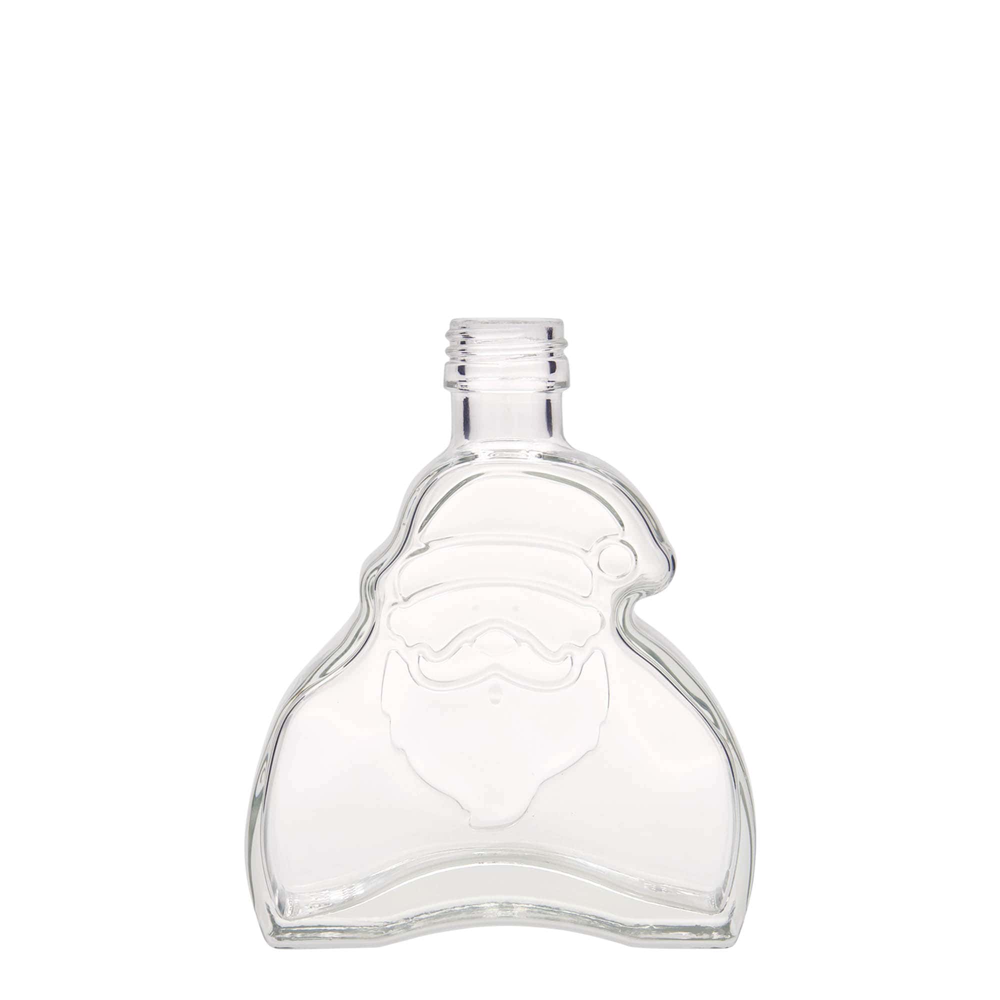 Staklena flaša 200 ml 'Santa Claus', otvor: PP 28 Staklena flaša 200 ml 'Santa Claus', otvor: PP 28