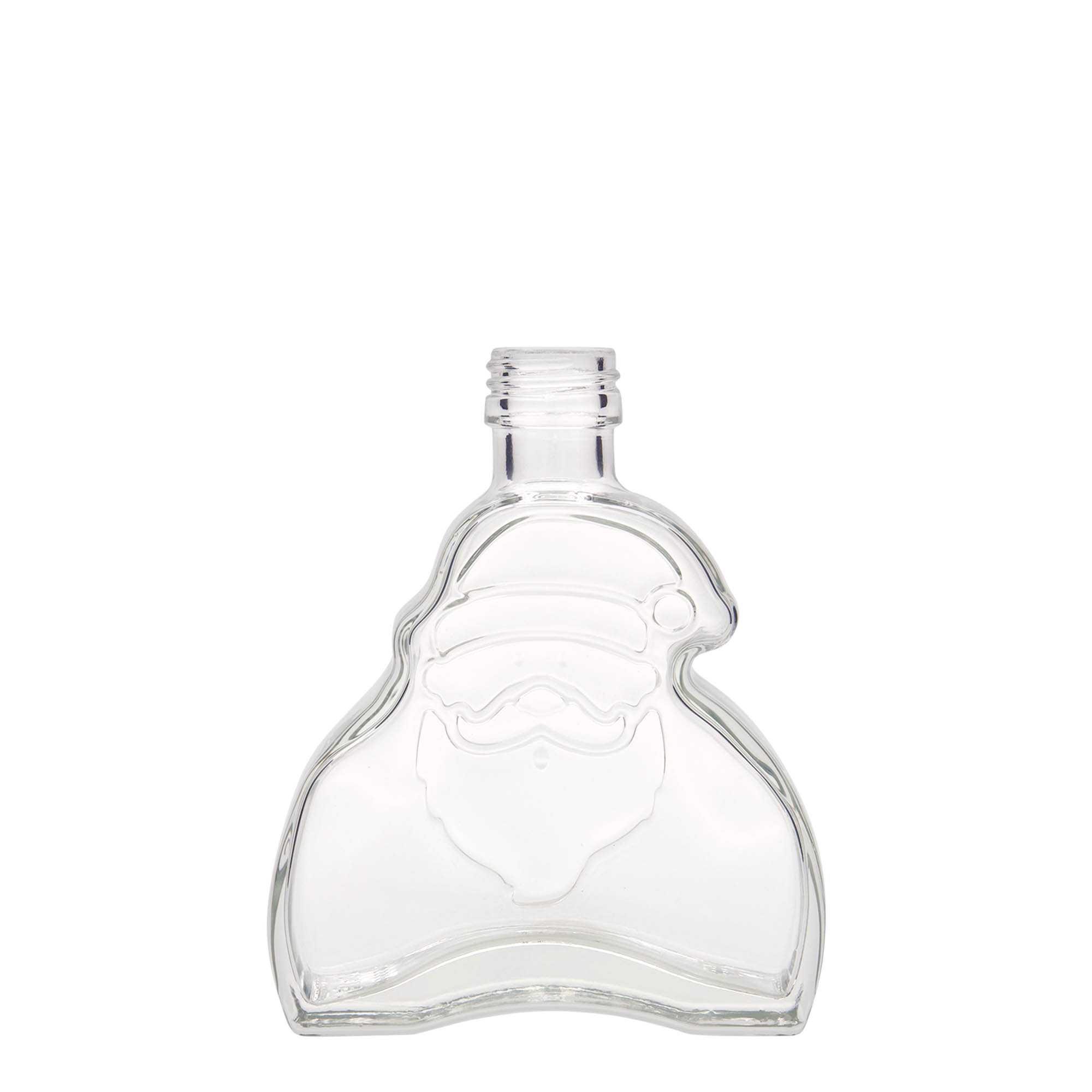 200 ml staklena boca 'Djed Mraz', grlo: PP 28