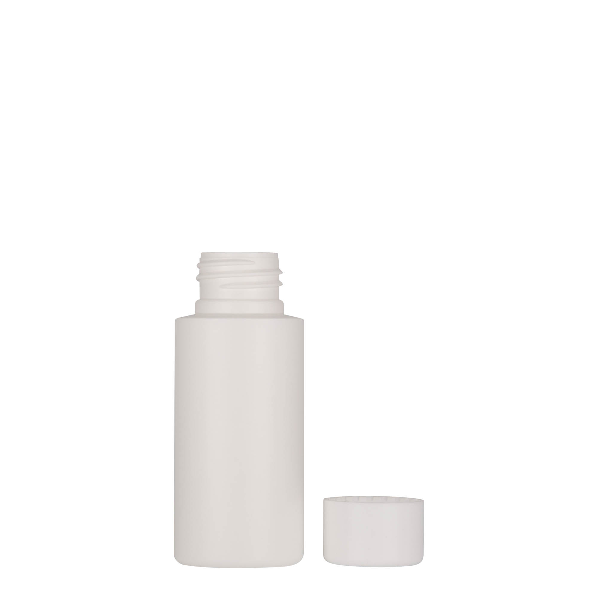 50 ml plastična bočica „Pipe“, HDPE, bijela, grlo: 24/410