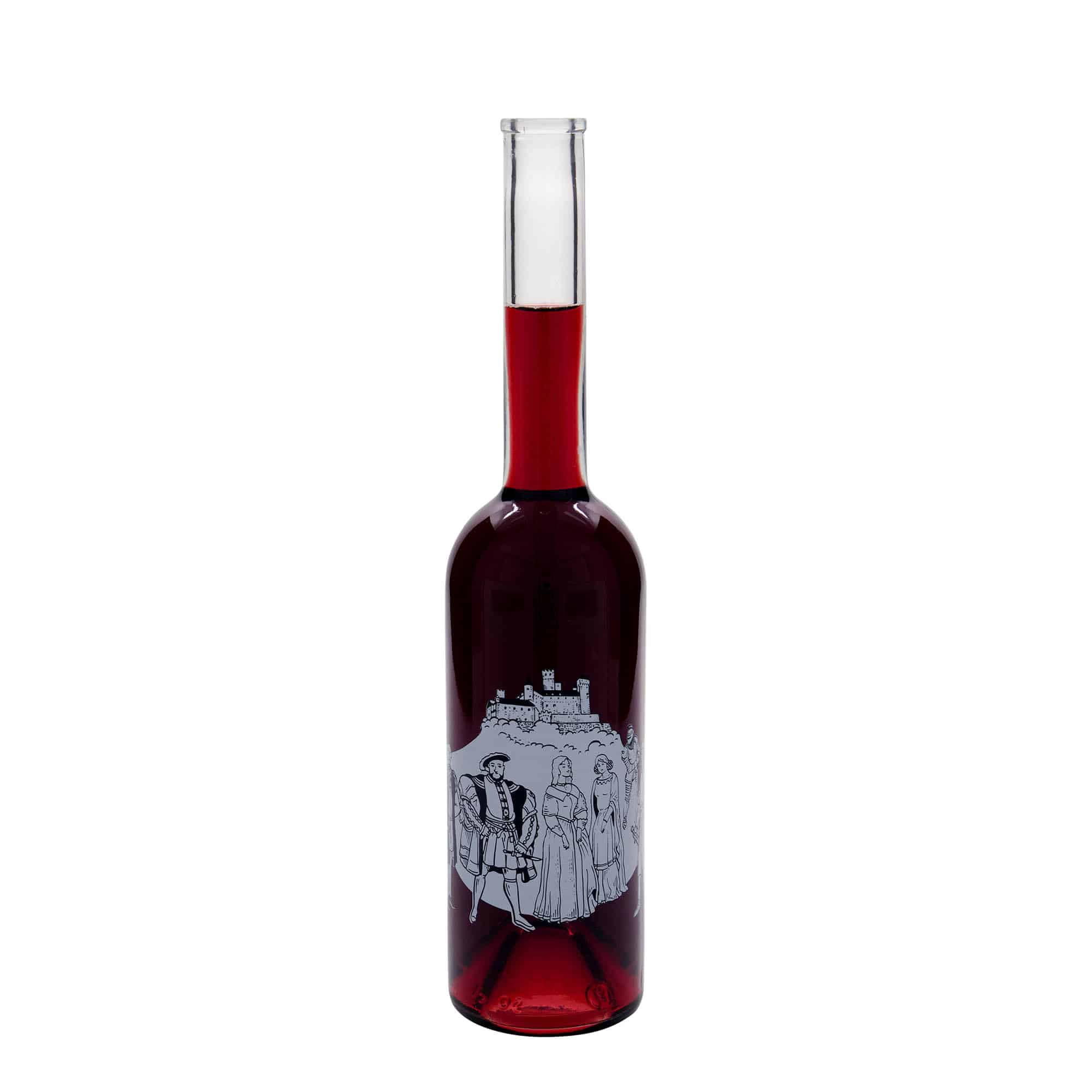 500 ml staklena boca 'Opera', motiv: Srednji vijek, otvor: čep