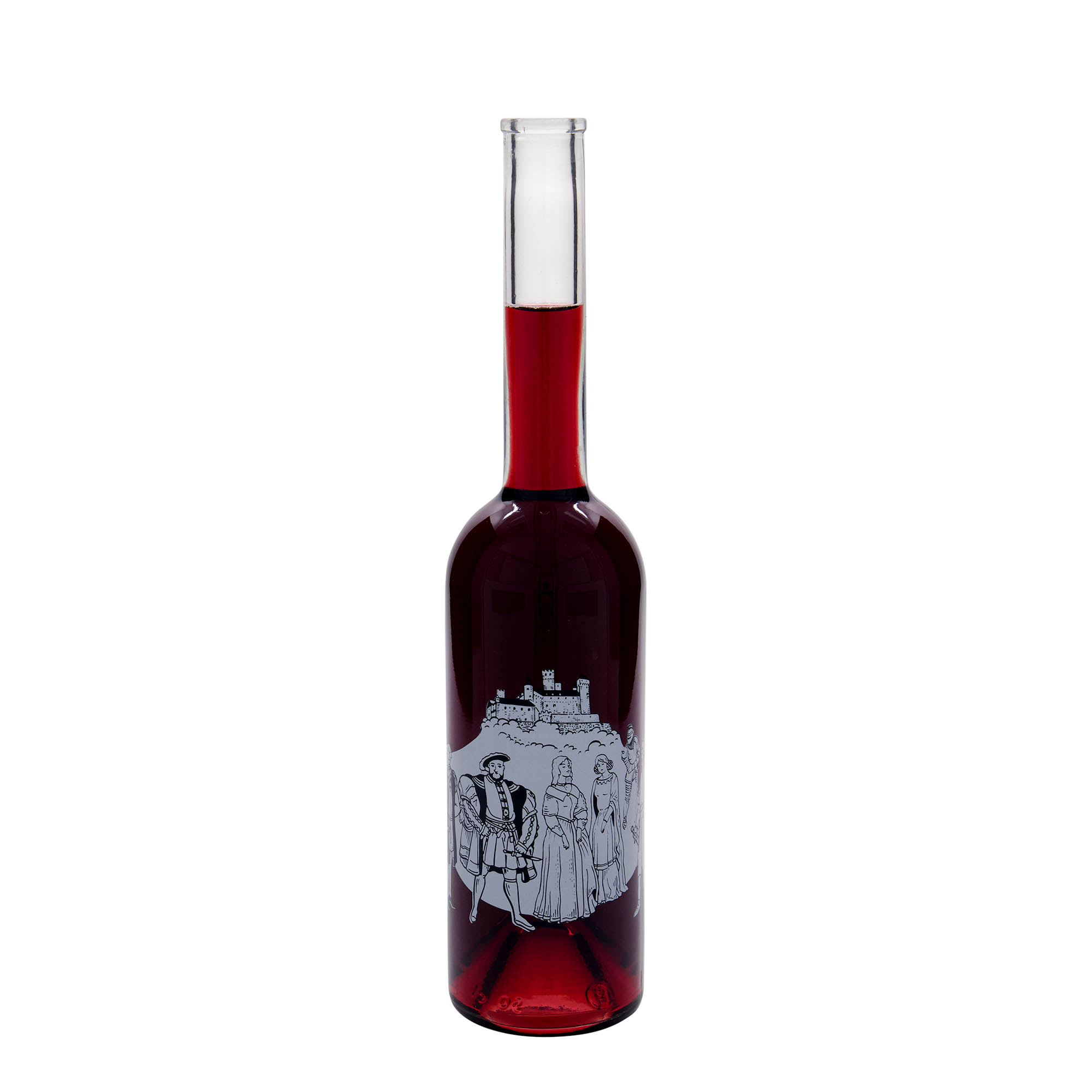 500 ml staklena boca 'Opera', motiv: Srednji vijek, otvor: čep 500 ml staklena boca 'Opera', motiv: Srednji vijek, otvor: čep