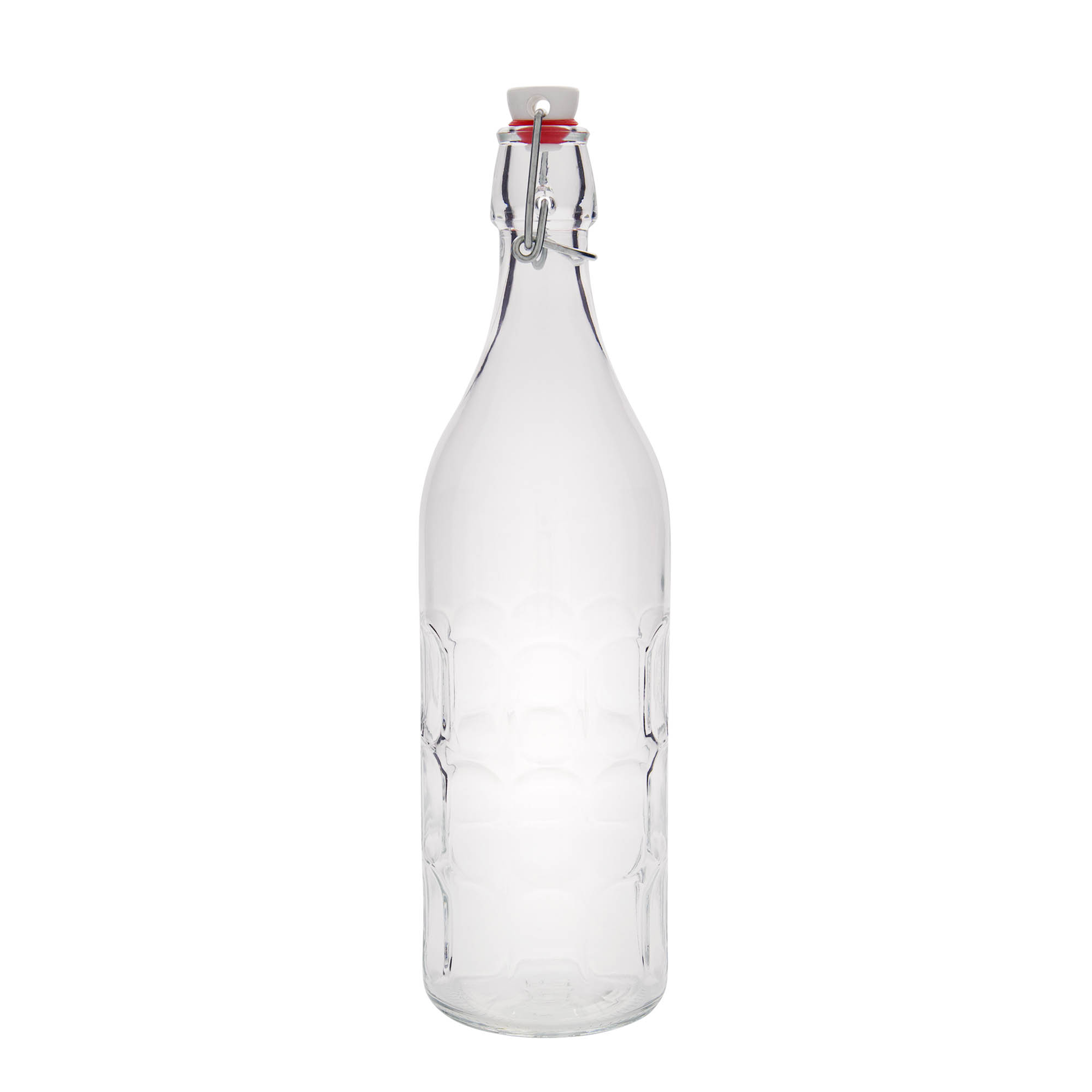 1.000 ml staklena boca Moresca, otvor: zatvarač sa kopčom 1.000 ml staklena boca Moresca, otvor: zatvarač sa kopčom