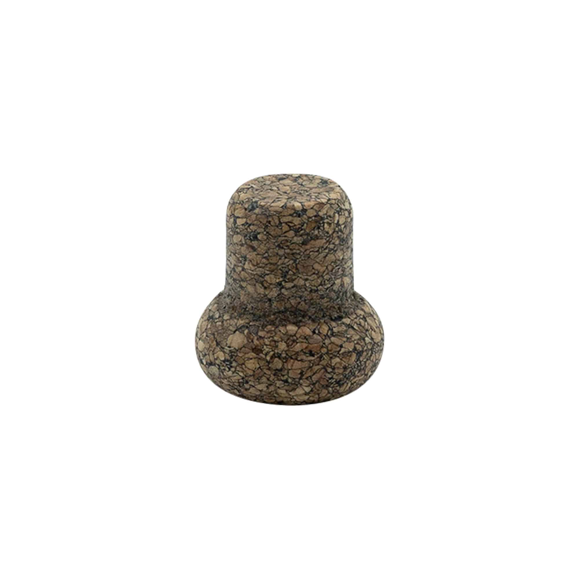 Pluto sa glavom 'Barrel' 22,5 mm, Corkcoal, za otvor: Pluto