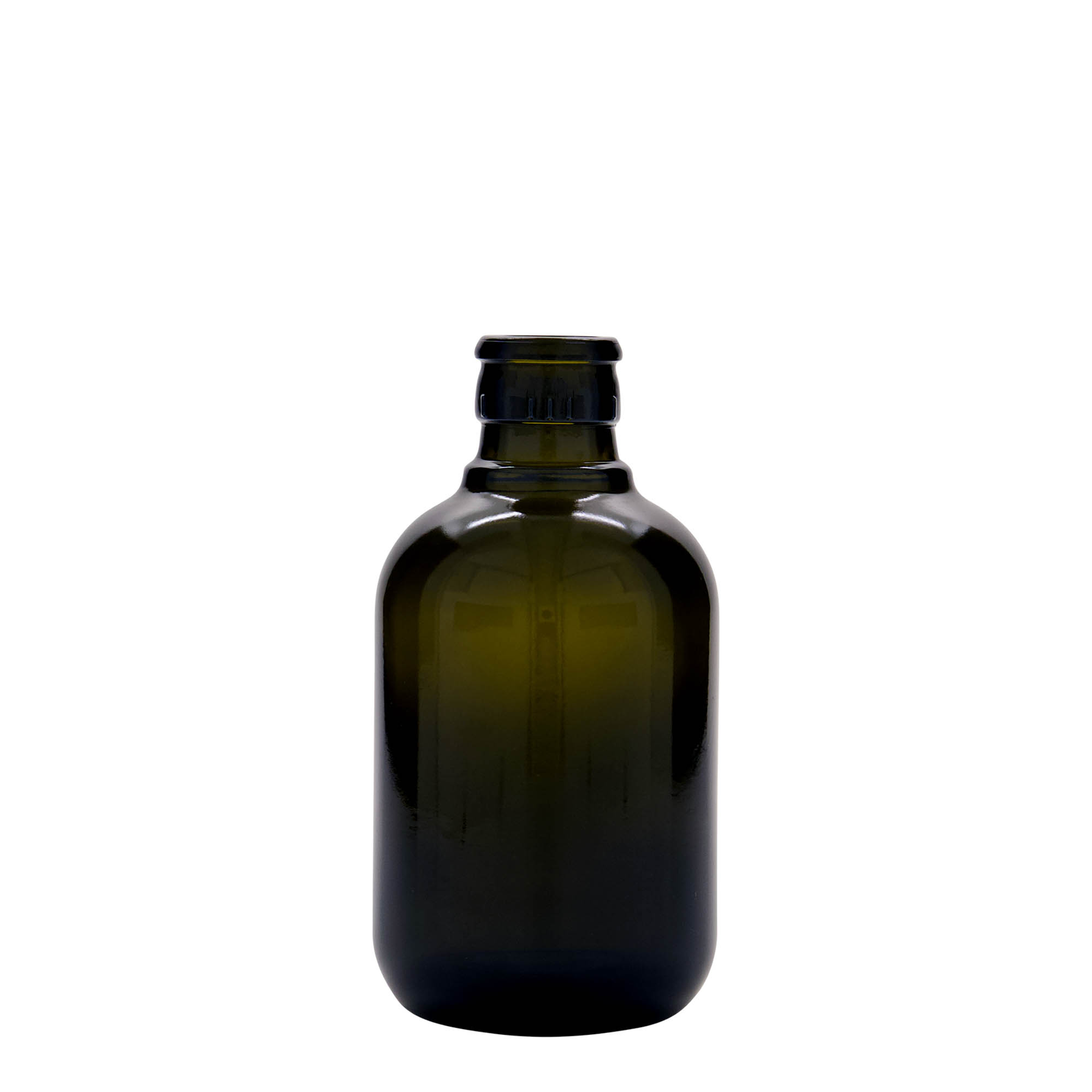 250 ml boca za sirće/ulje 'Biolio', staklo, antikno zelena, grlo: DOP