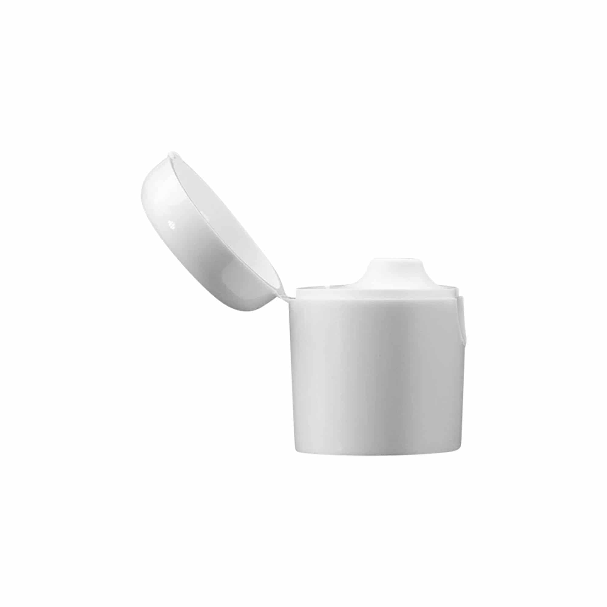 Navojni poklopac sa preklopnim šarkama za 'Indy', plastika, bijela Navojni poklopac sa preklopnim šarkama za 'Indy', plastika, bijela